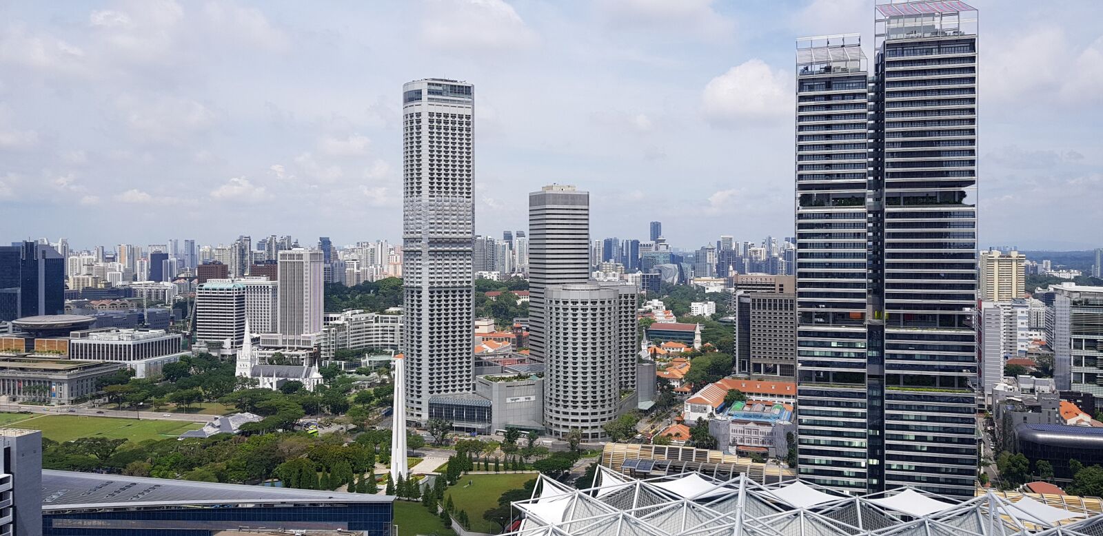 Samsung Galaxy S8+ sample photo. Singapore, horizon, buildings photography