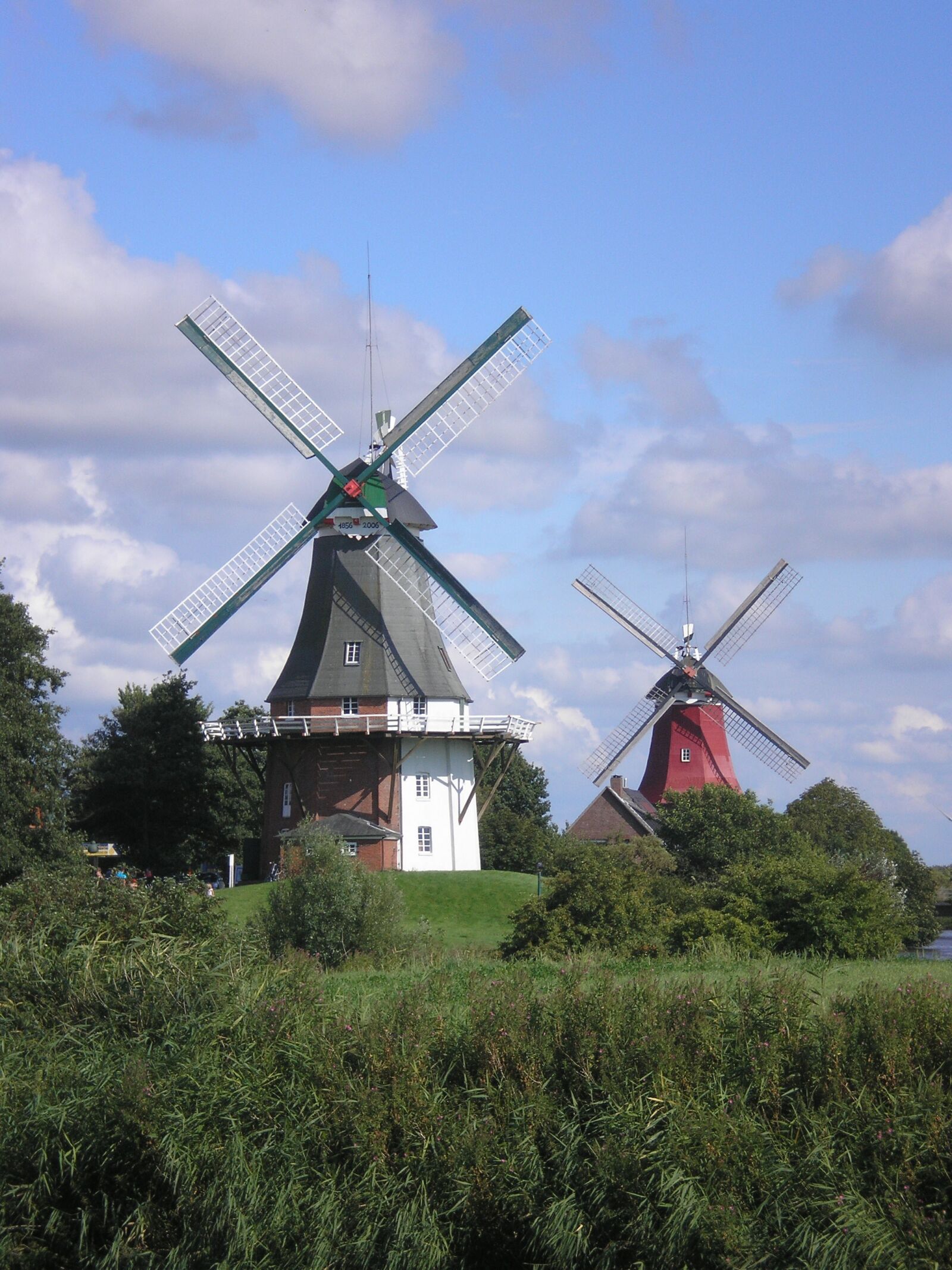 Olympus FE-140,X-725 sample photo. Windmill, greetsiel, north sea photography