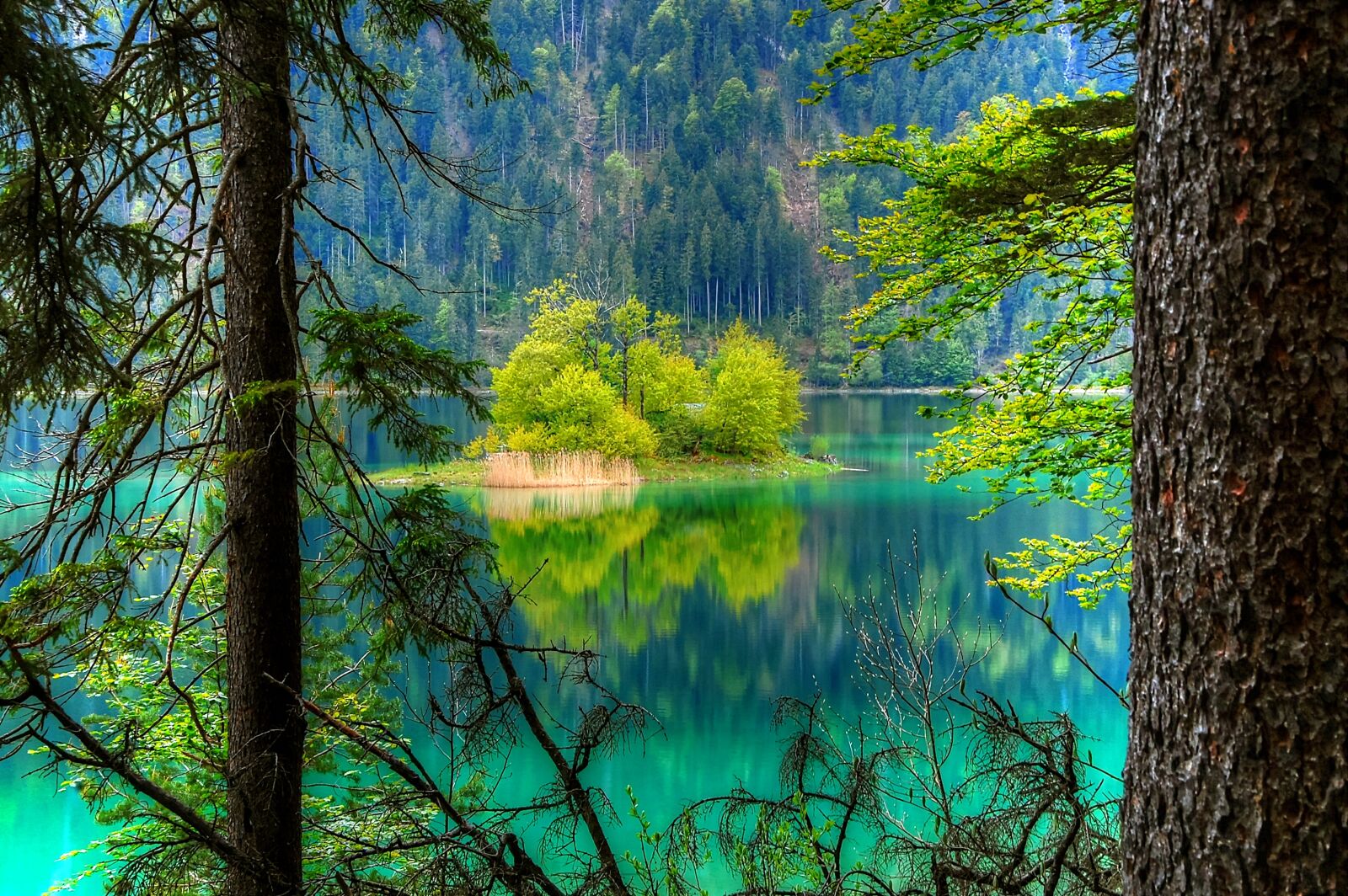 Nikon D40 sample photo. Eibsee, grainau, lake photography