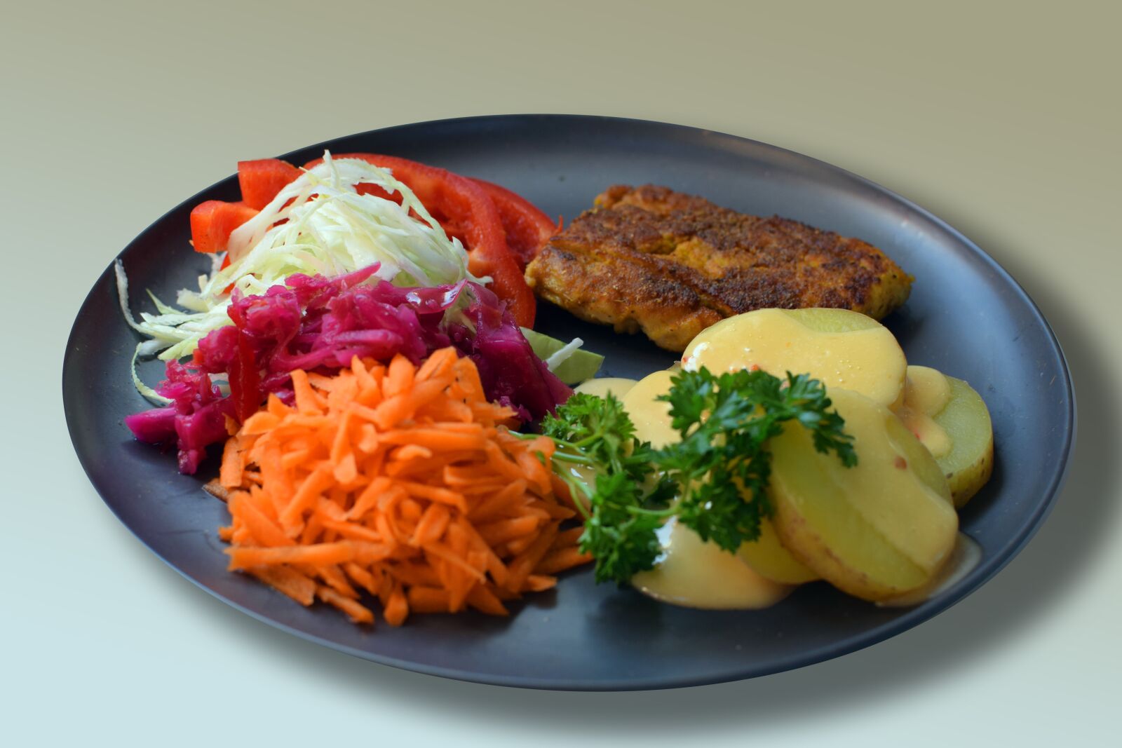 Nikon D5300 sample photo. Minced beef, fish, raw photography