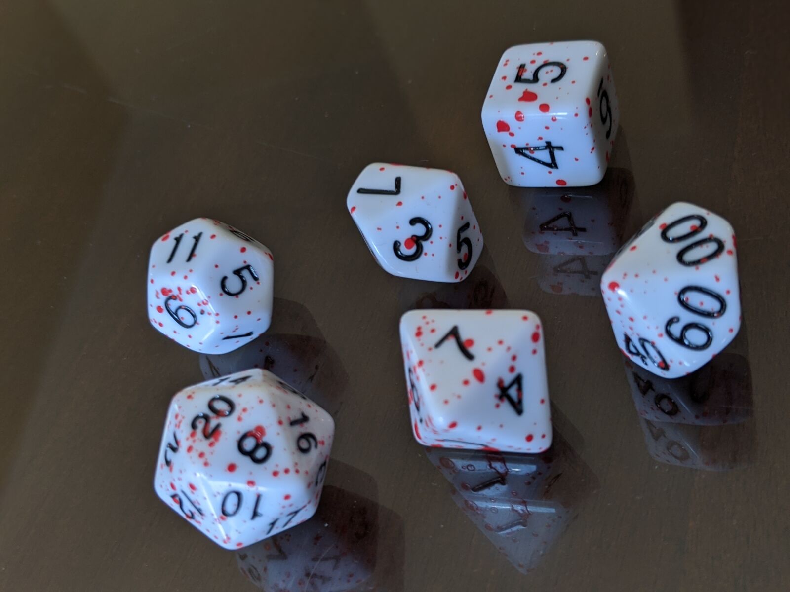 Google Pixel 3 sample photo. Dice, d20, role playing photography