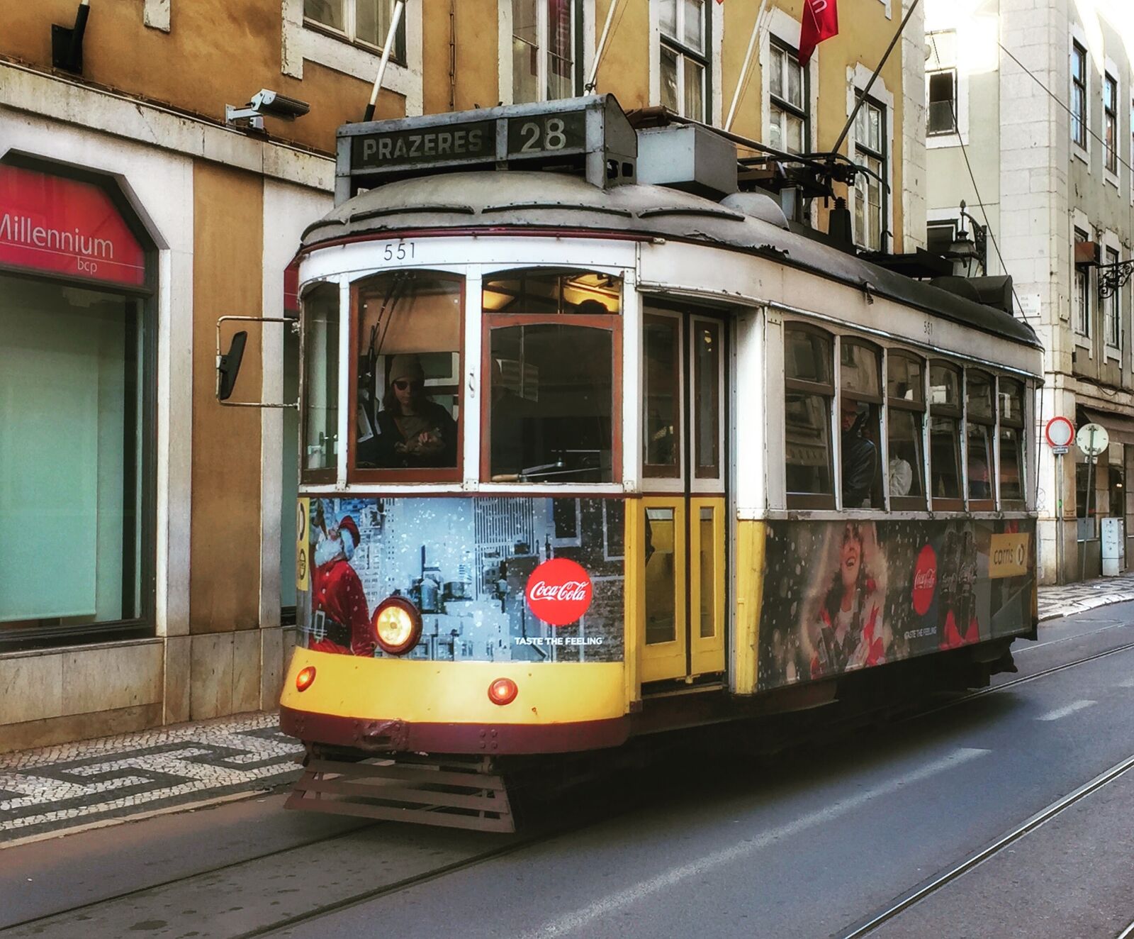 Apple iPhone 6 sample photo. Tram, lisbon, portugal photography