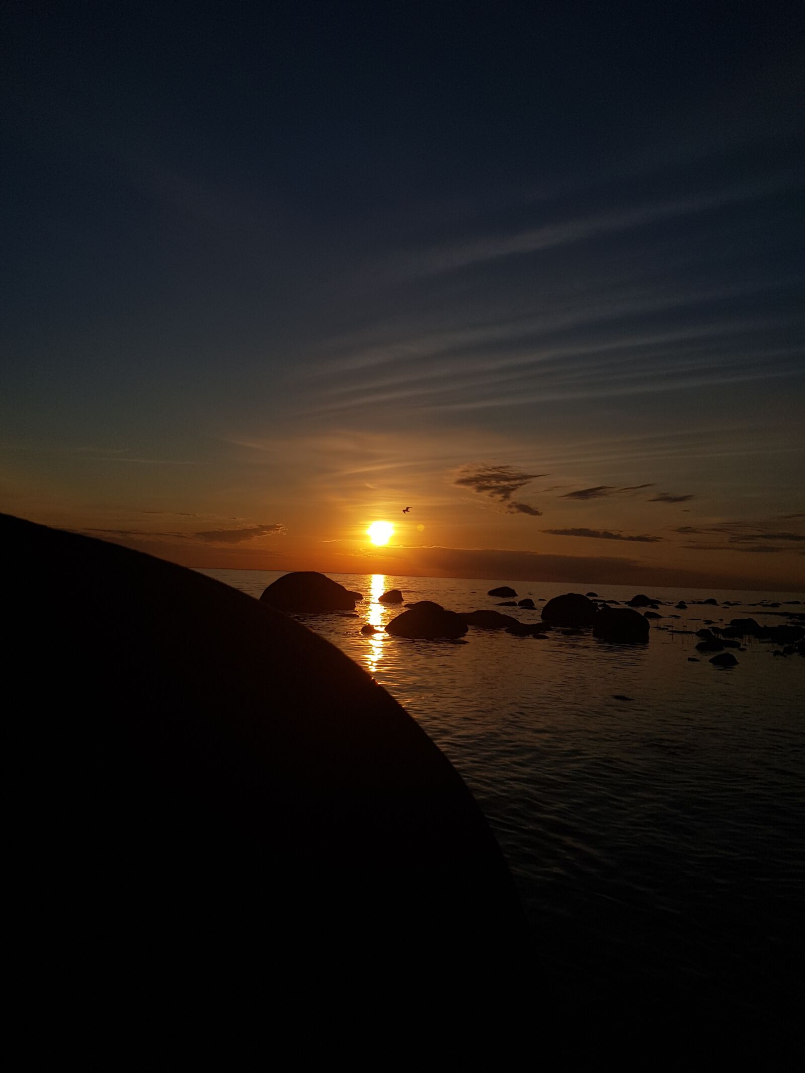 Samsung Galaxy S8 sample photo. Sunset, sea, mood photography