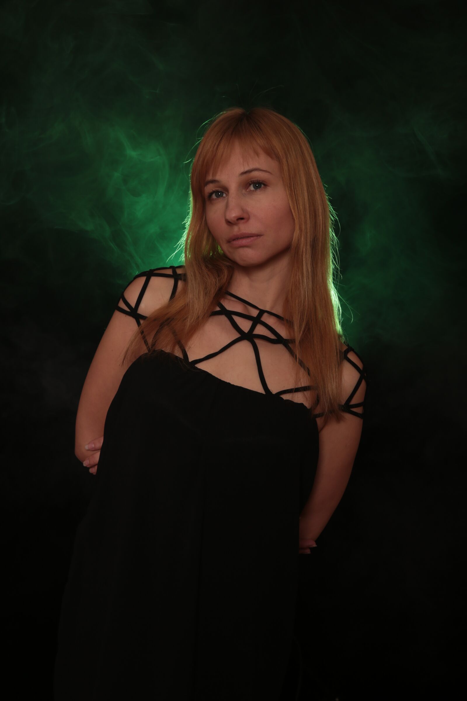Canon EF 24-70mm F2.8L II USM sample photo. Smoke, portrait, gothic photography