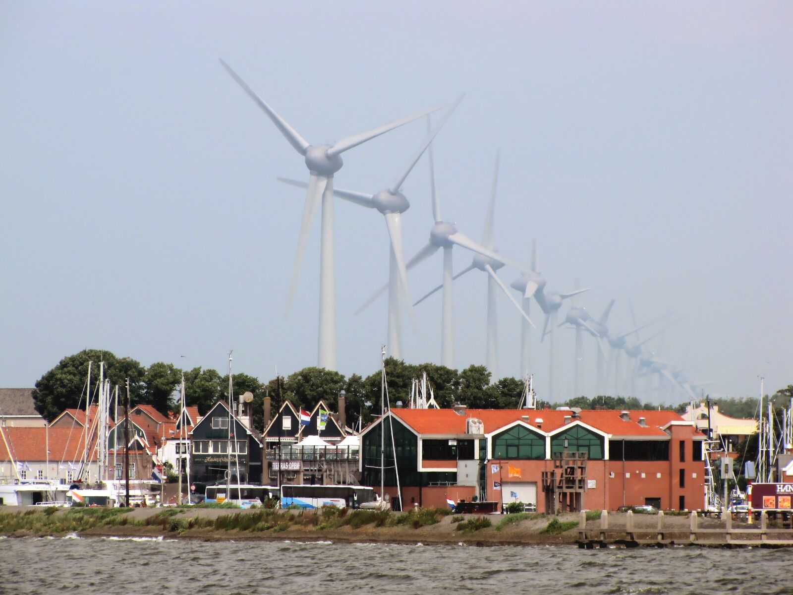 Canon PowerShot SX10 IS sample photo. Wind turbine, wind energy photography