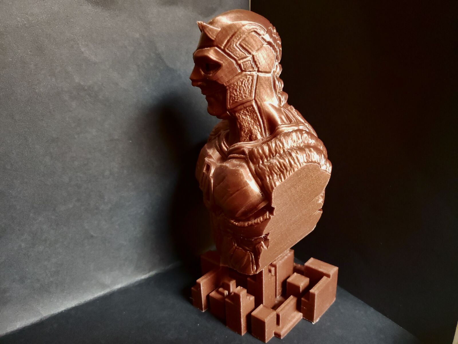 Samsung Galaxy Note9 sample photo. Daredevil, bust, 3d printing photography