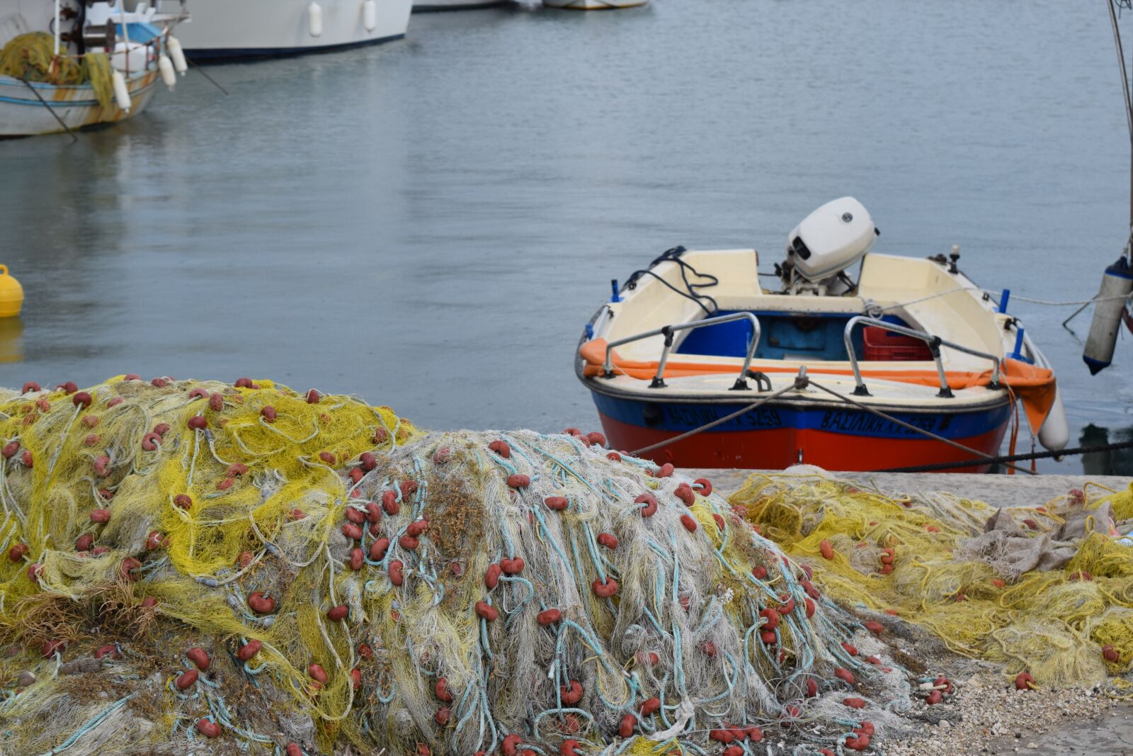 Nikon D5300 sample photo. Fisherman, ship, network photography