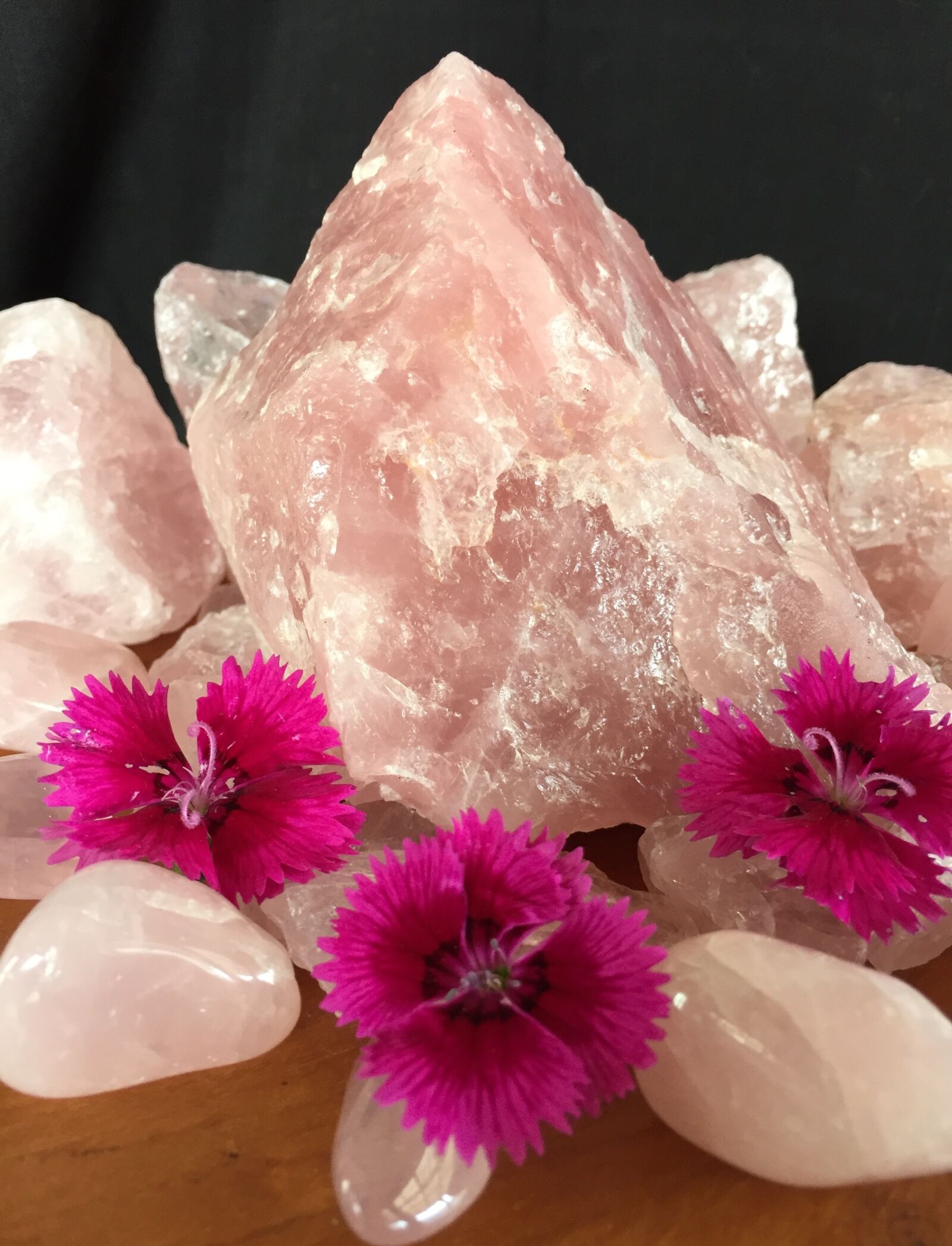 Apple iPhone 6 sample photo. Rose quartz, healing, gemstone photography