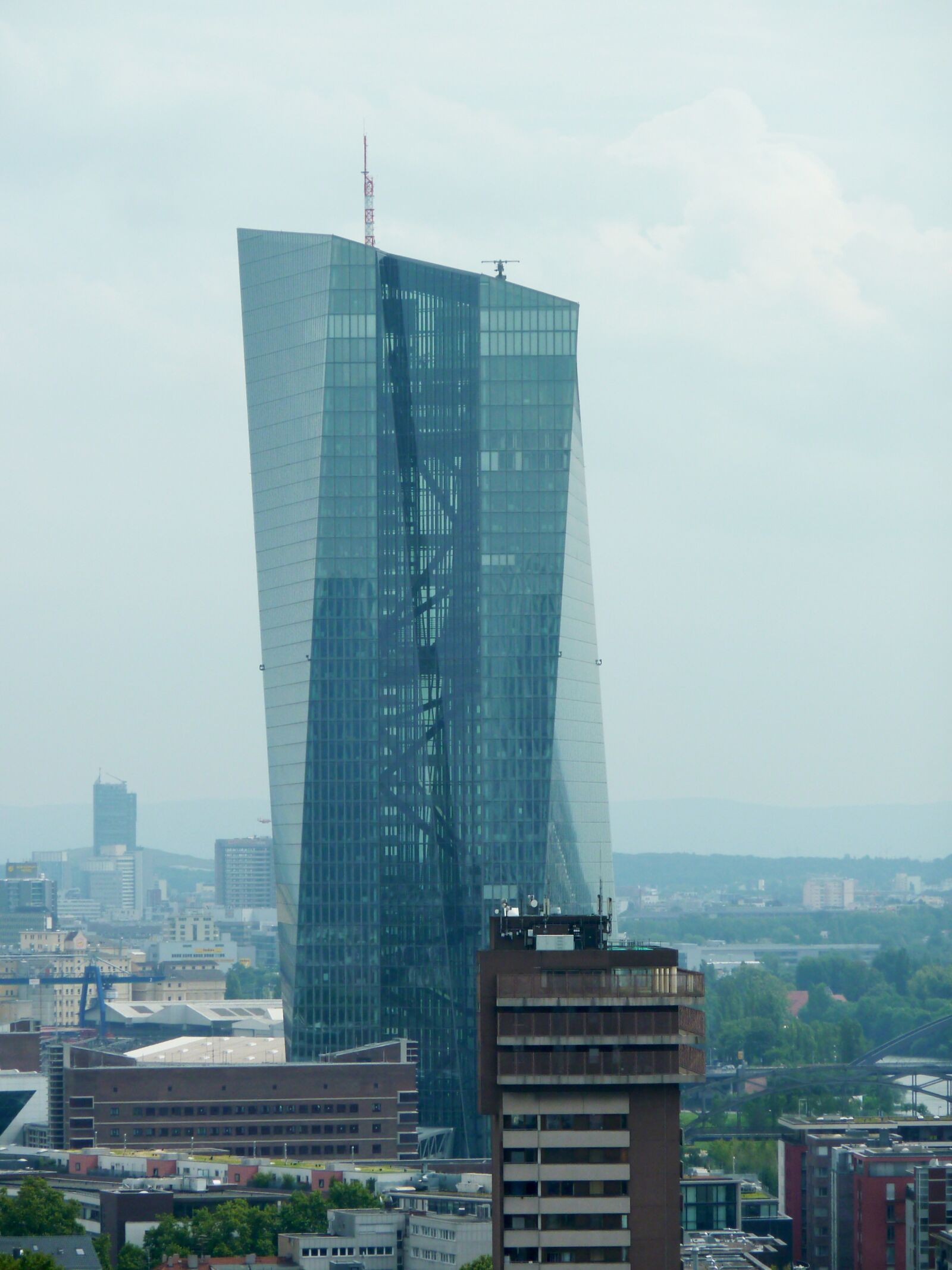 Panasonic DMC-TZ7 sample photo. Ecb, european central bank photography