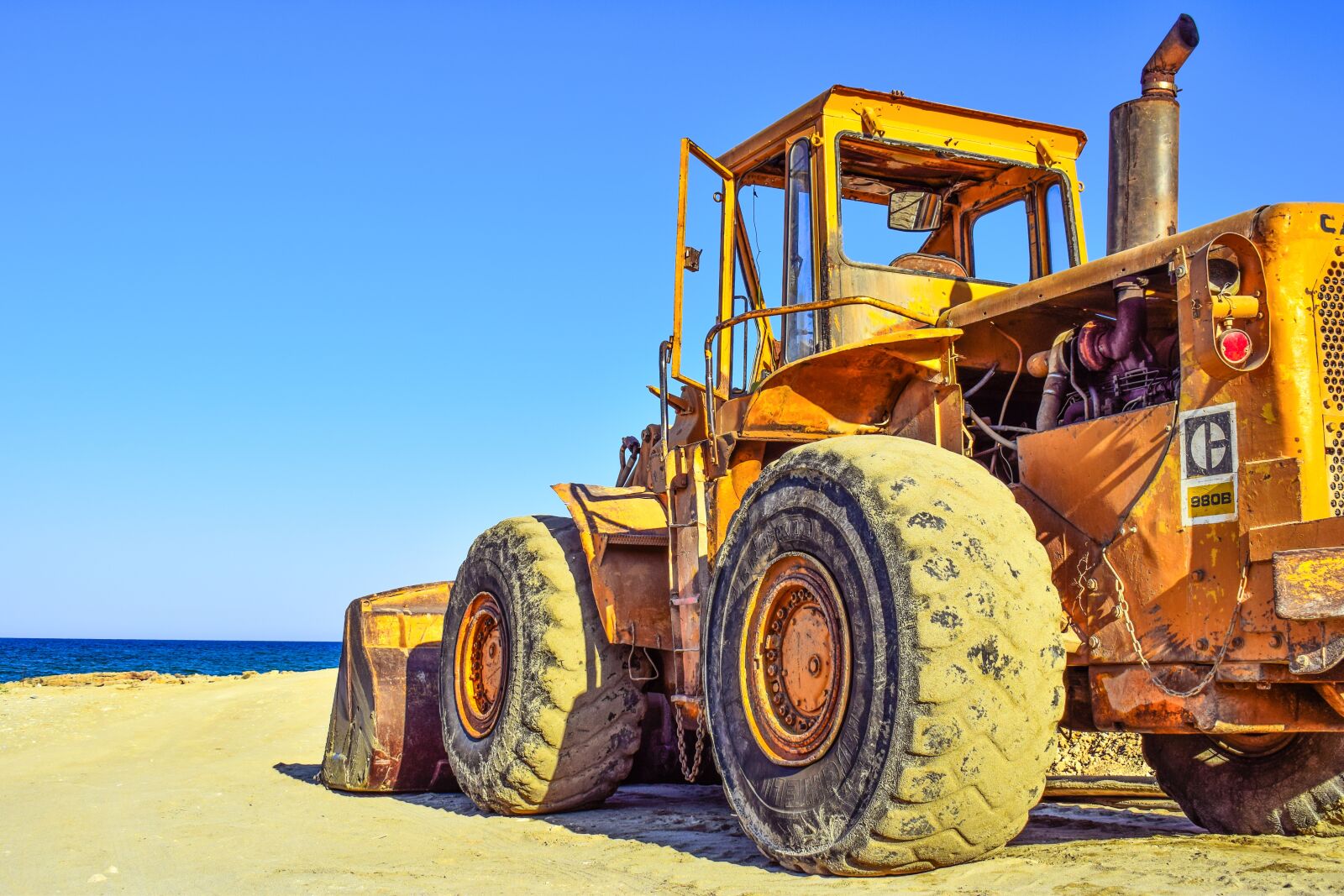 Nikon D3300 sample photo. Bulldozer, heavy machine, equipment photography