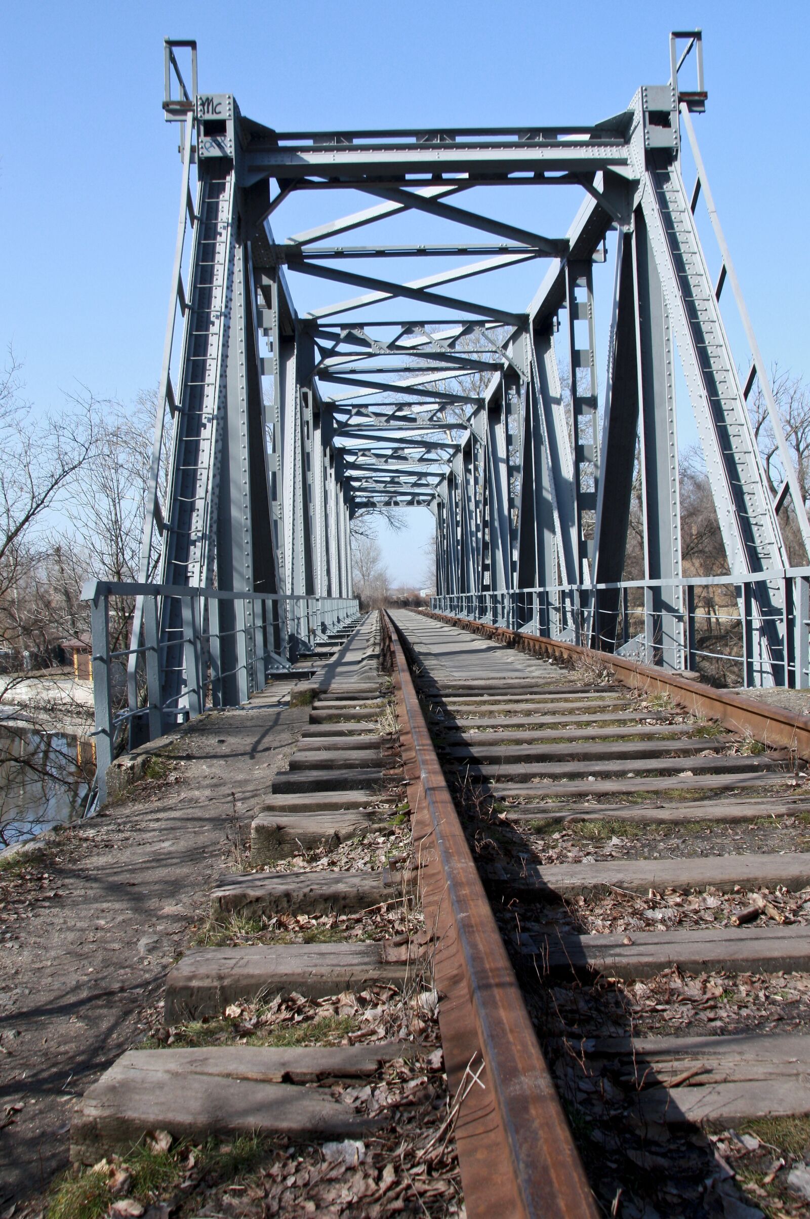 Canon EOS 450D (EOS Rebel XSi / EOS Kiss X2) sample photo. Bridge, rails, trains photography