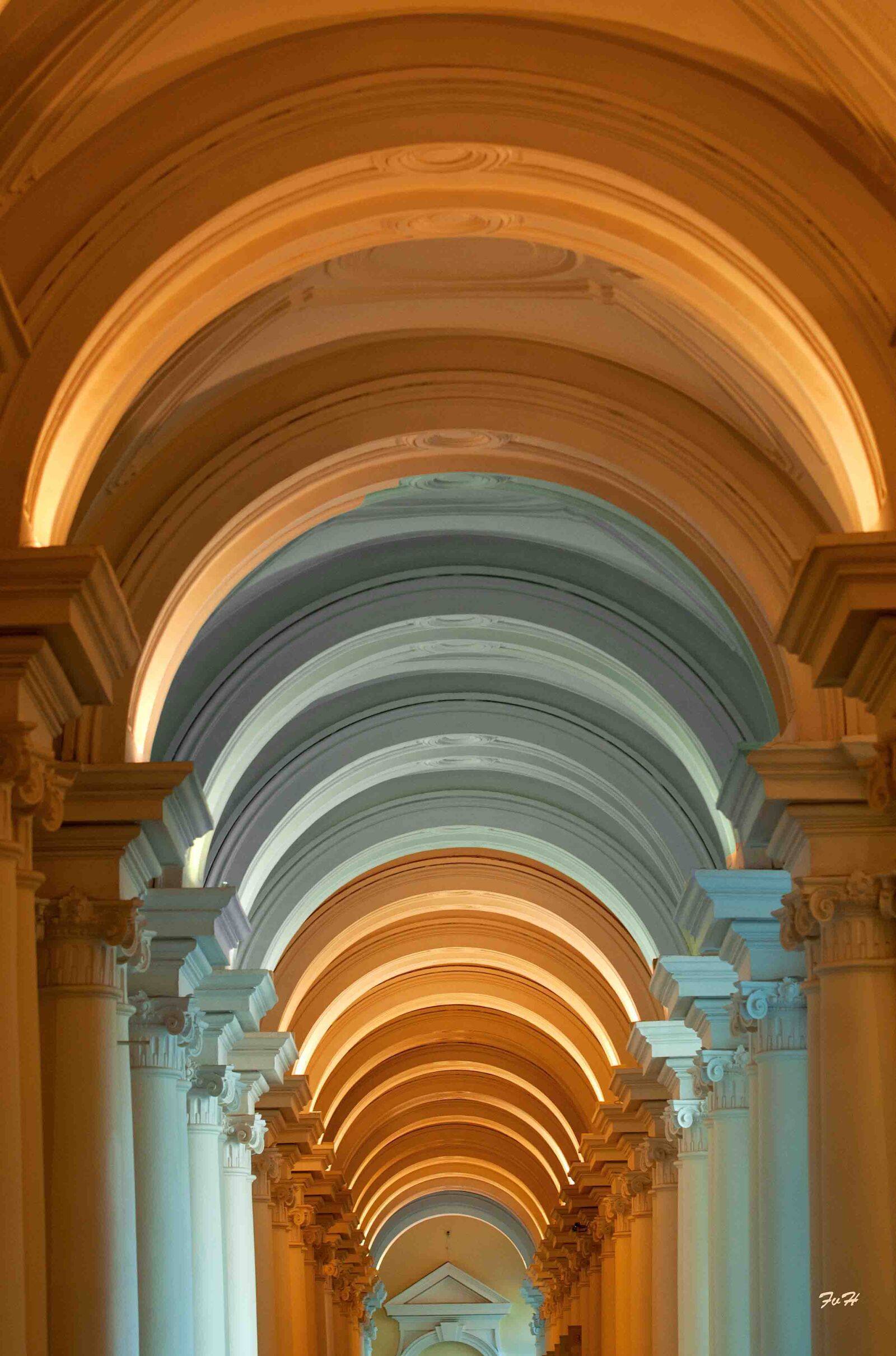 Nikon AF-S Nikkor 70-200mm F2.8G ED VR II sample photo. Arches, architecture, building, ceiling photography