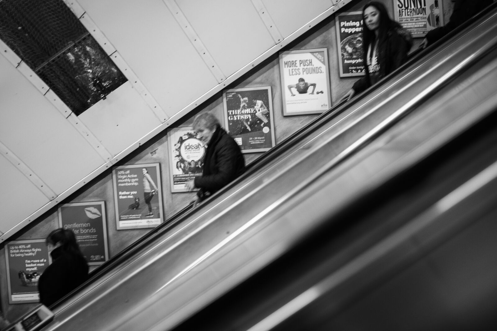Canon EOS 6D + Sigma 35mm F1.4 DG HSM Art sample photo. Commuters, commuting, escalator, escalator photography
