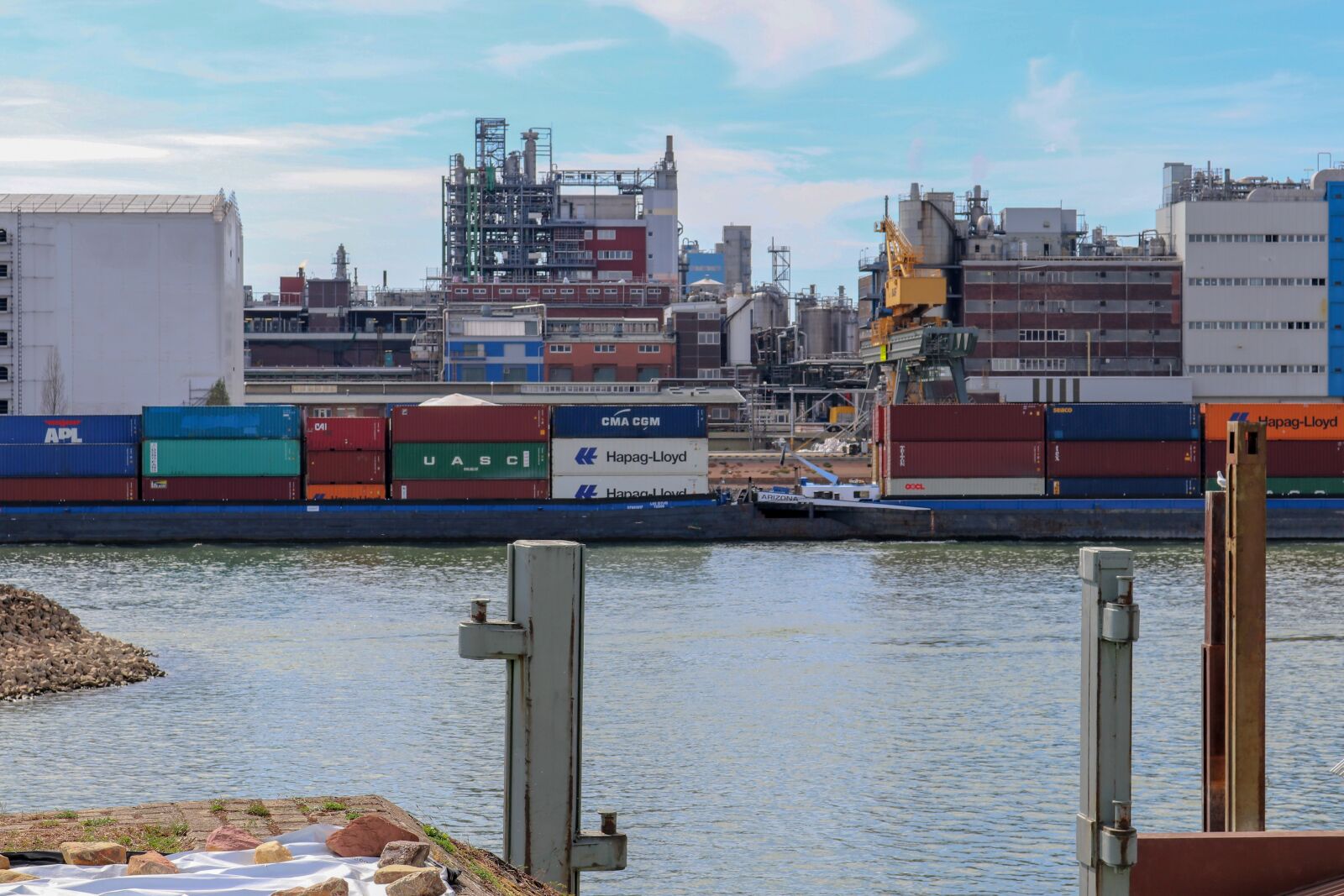 Canon EOS 80D sample photo. Mannheim port, the industrial photography