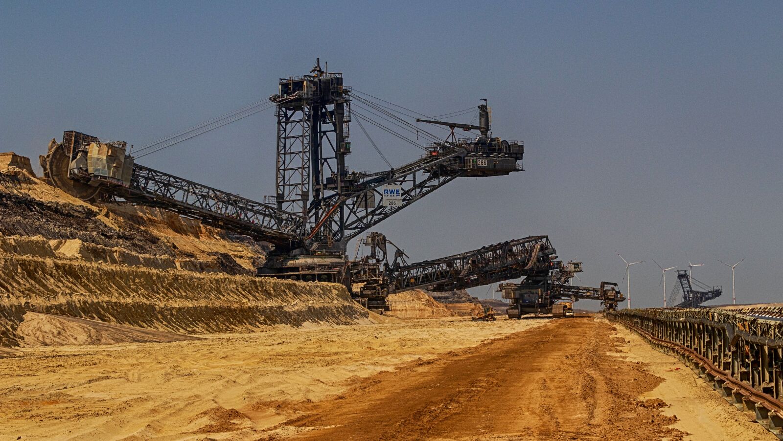 Canon EOS 80D sample photo. Open pit mining, tracked photography