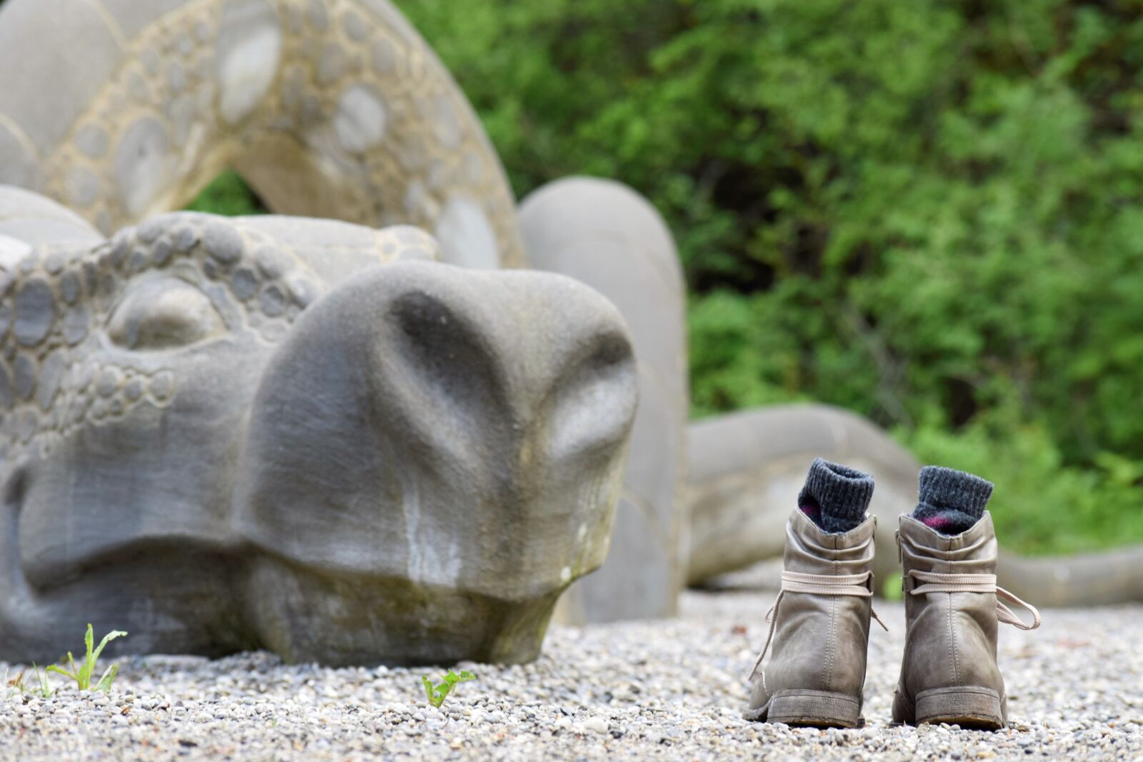 Nikon D5300 sample photo. Dragon, shoes, socks photography