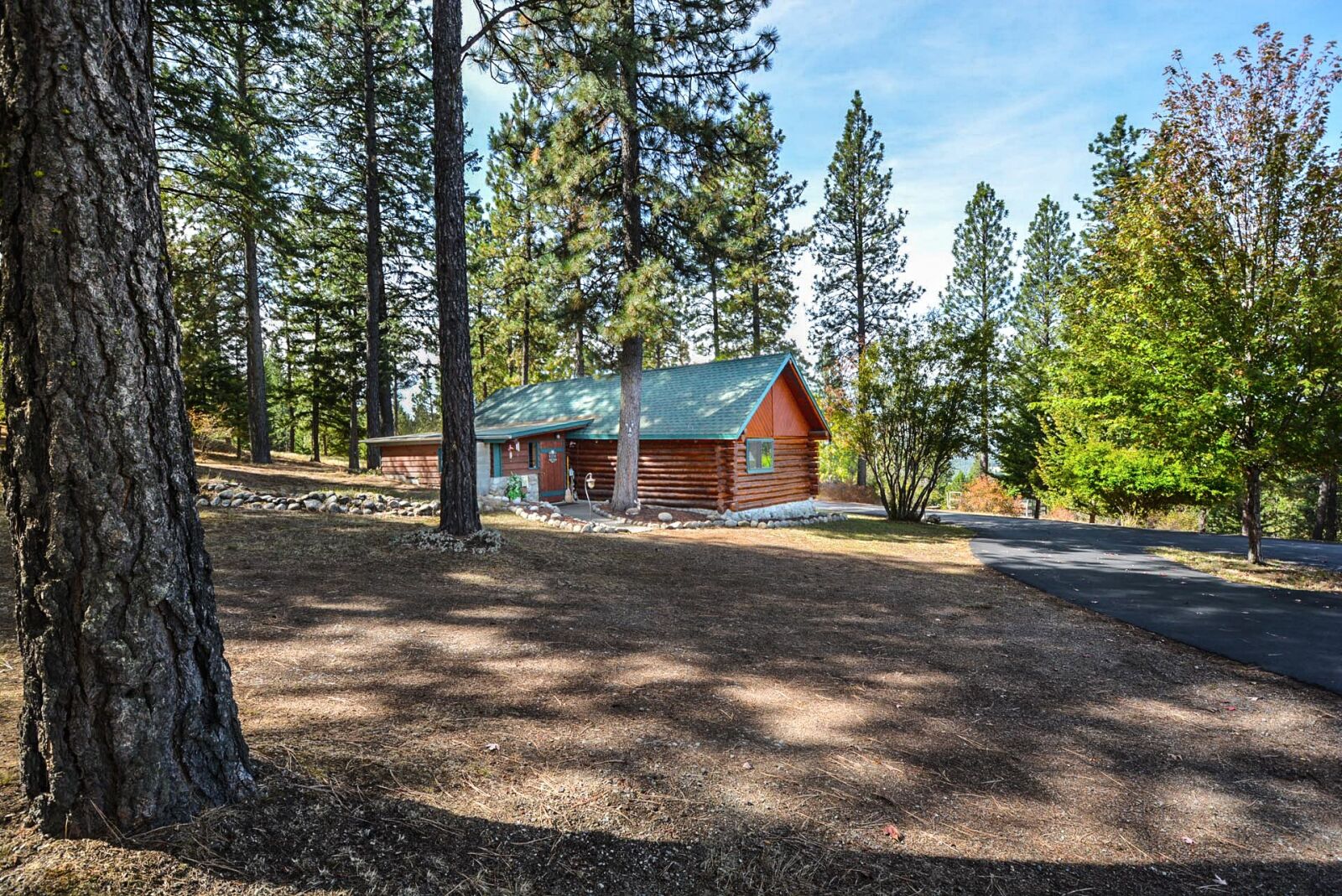 Nikon D5200 sample photo. Log, cabin, woods photography