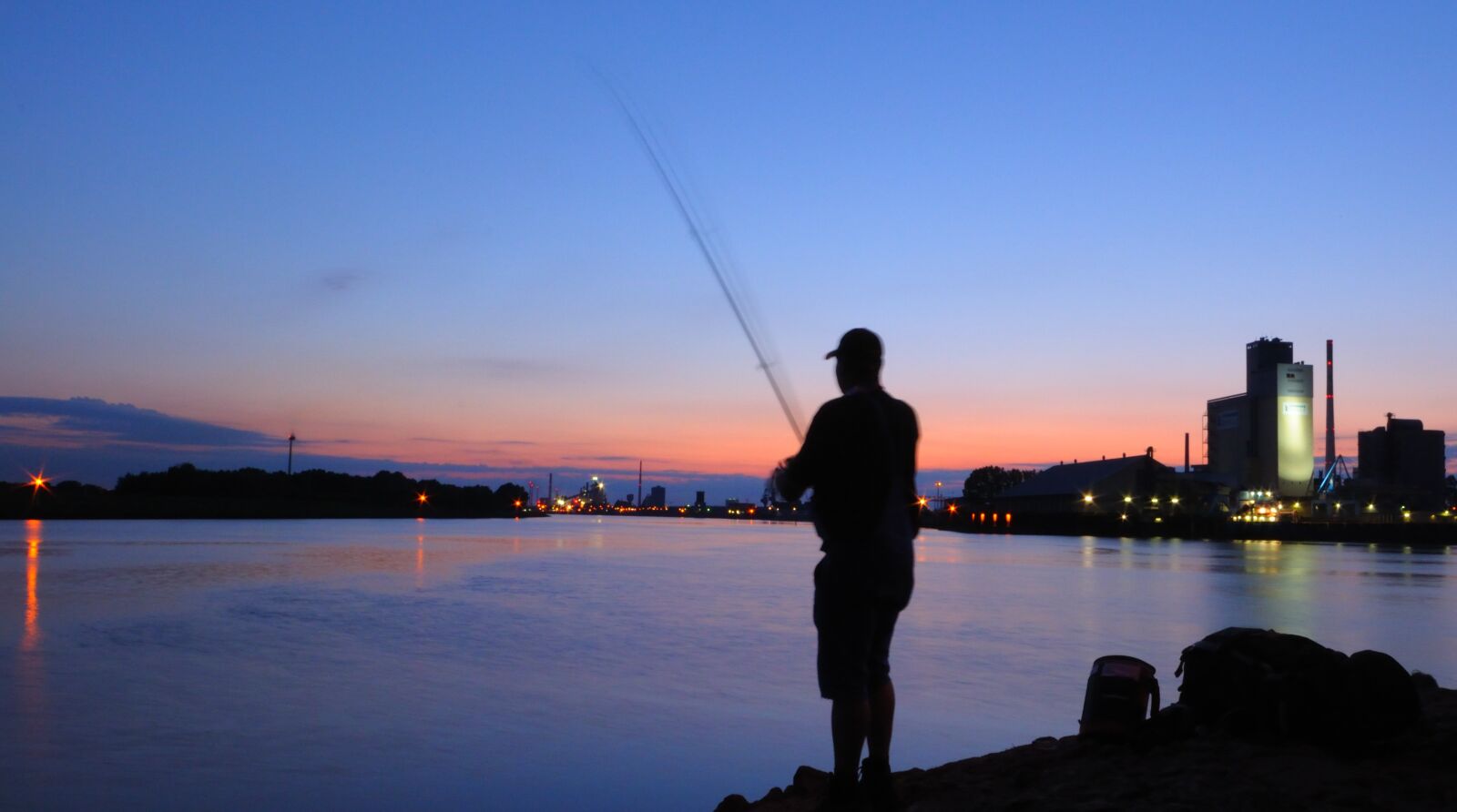 Nikon D90 sample photo. Fish, angler, sunset photography