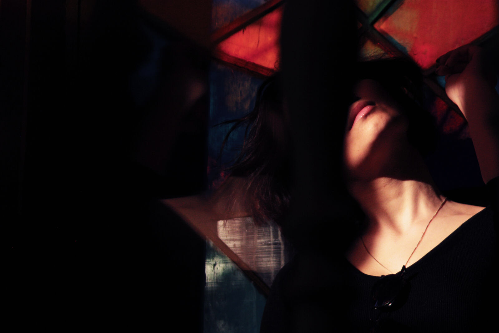 Canon EOS 450D (EOS Rebel XSi / EOS Kiss X2) sample photo. Abstract, colours, girl, lips photography