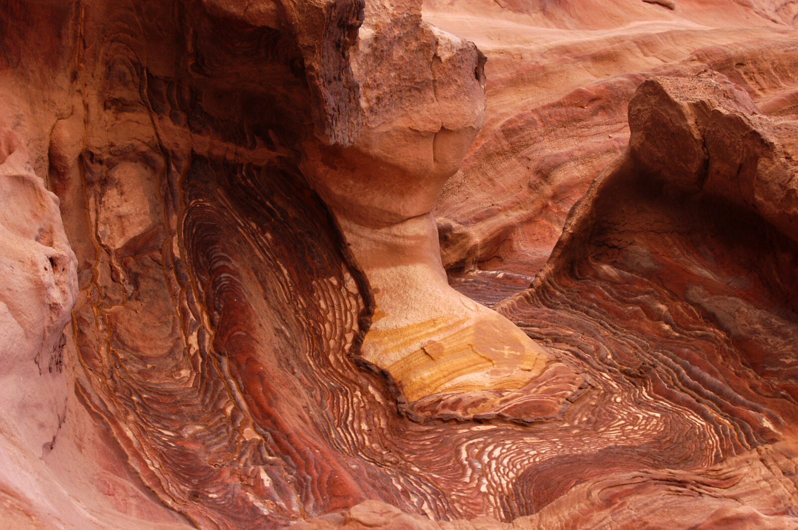 Nikon D100 sample photo. Petra, jordan, sand stone photography