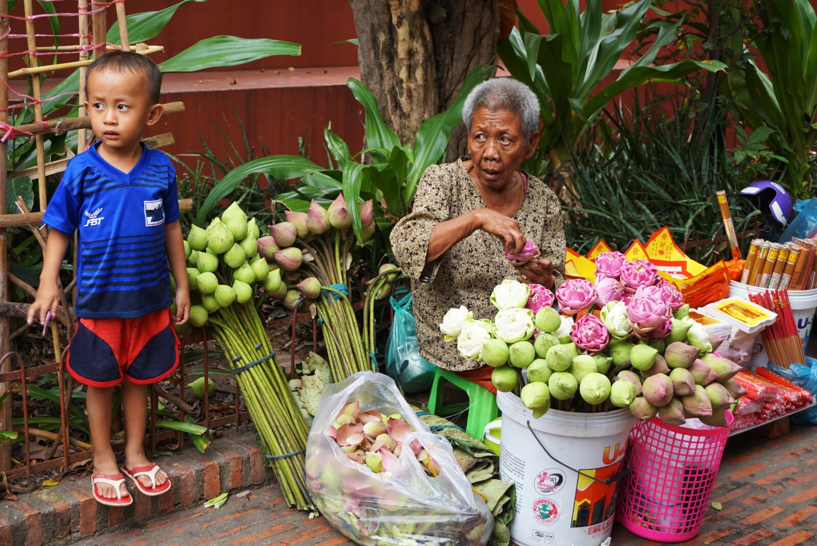 Sony E 16-50mm F3.5-5.6 PZ OSS sample photo. People, market, basket photography