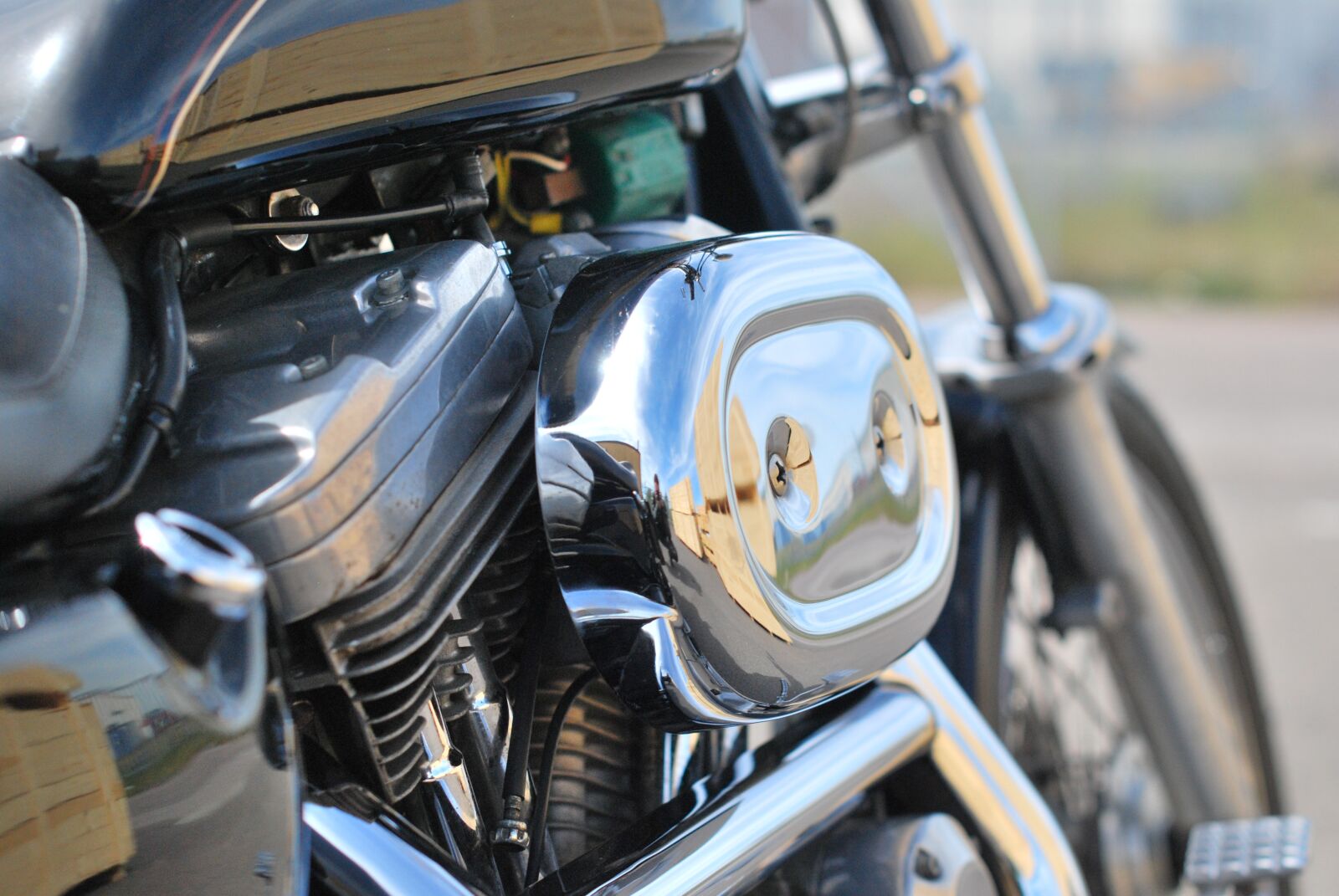 Nikon D60 sample photo. Engine, motor, v-twin photography