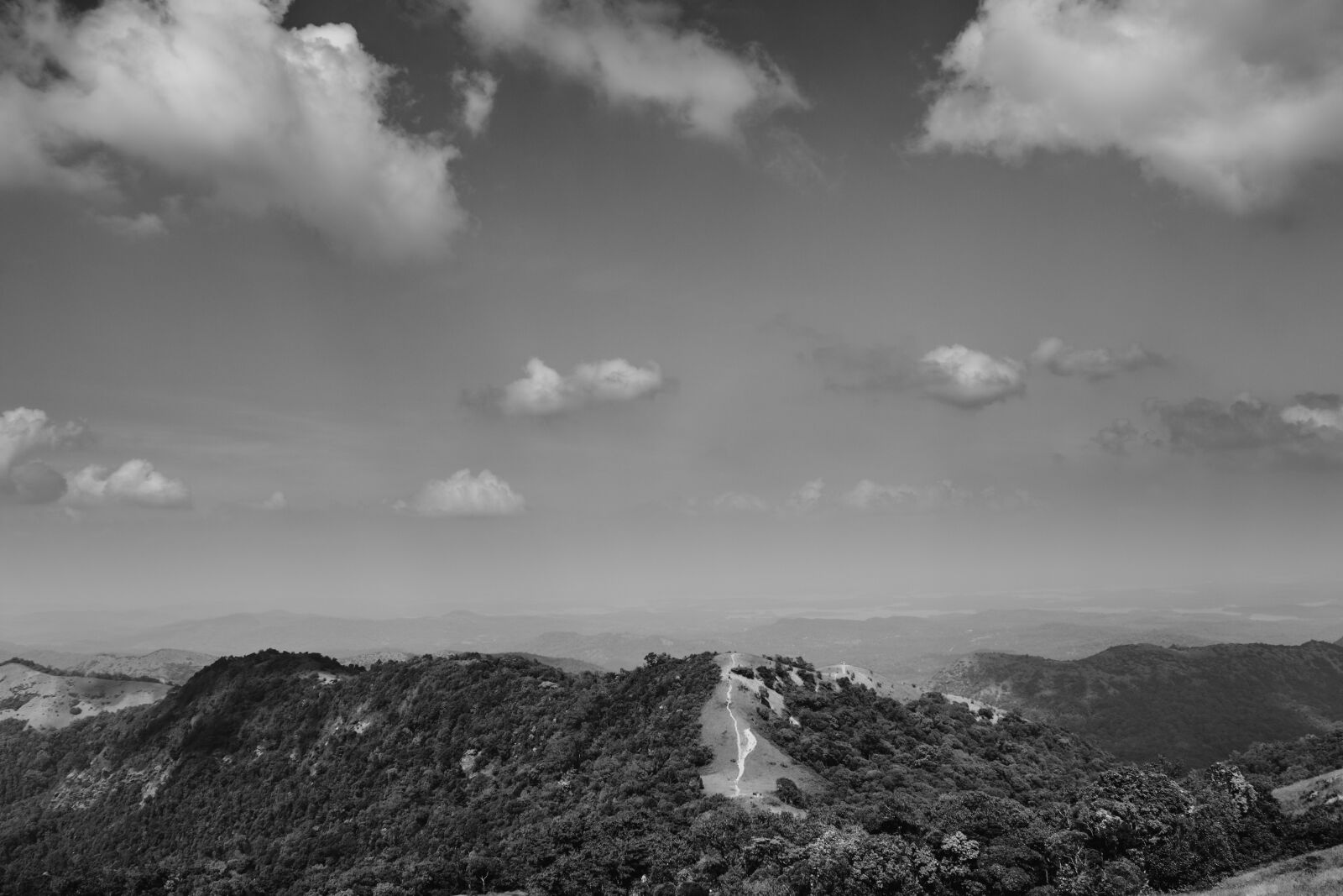 Nikon D5200 sample photo. Hills, clouds, black and photography