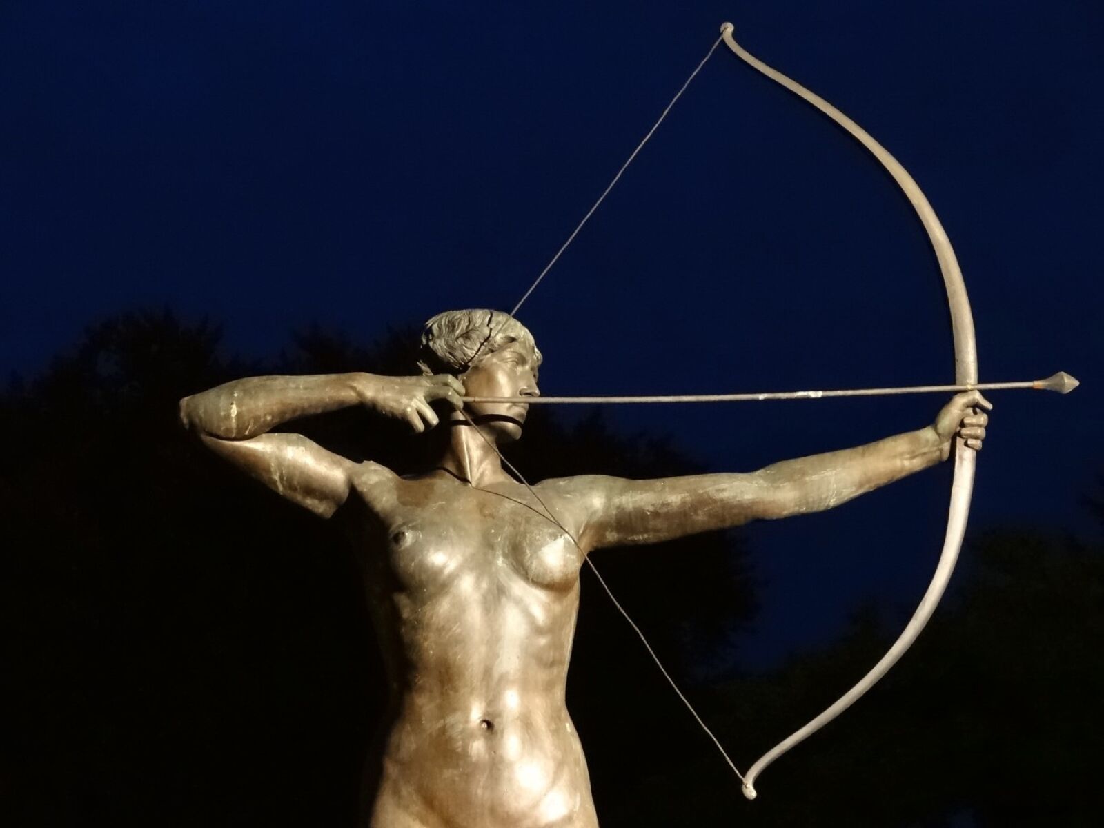 Sony Cyber-shot DSC-HX20V sample photo. Luczniczka, bydgoszcz, statue photography