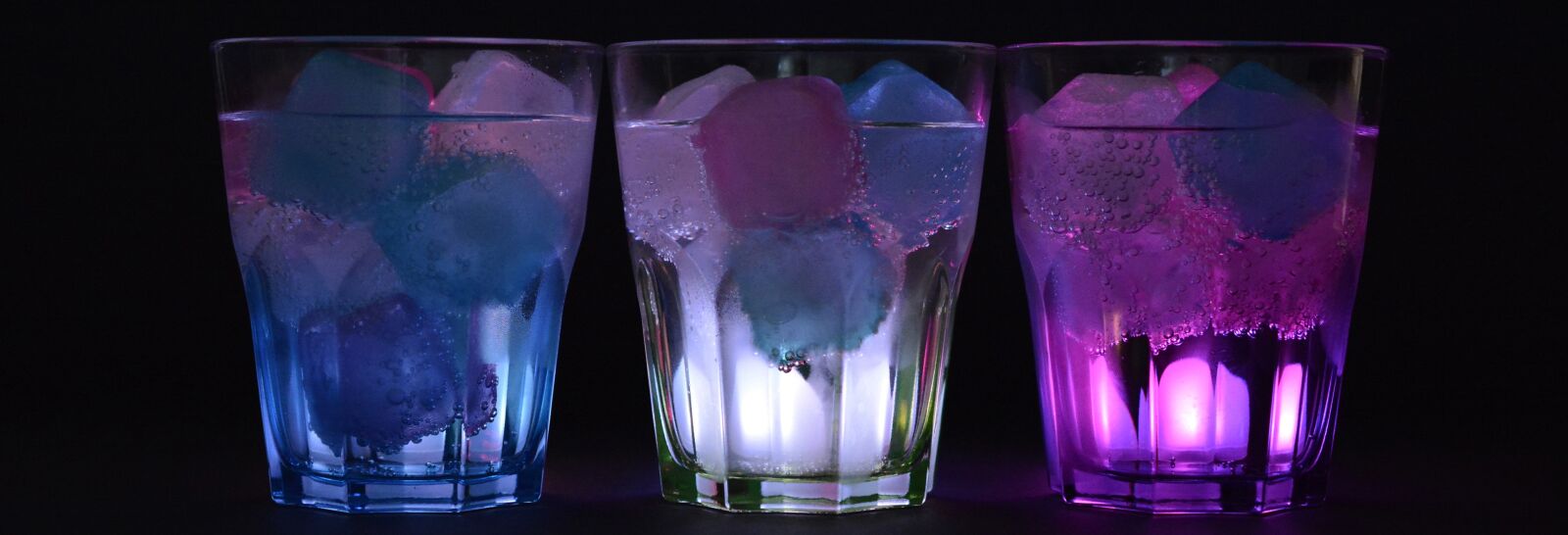 Nikon D7100 sample photo. Glasses, ice cubes, illuminated photography