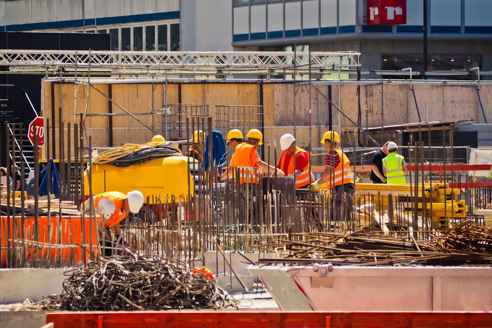 Olympus OM-D E-M10 sample photo. Construction, site, build photography