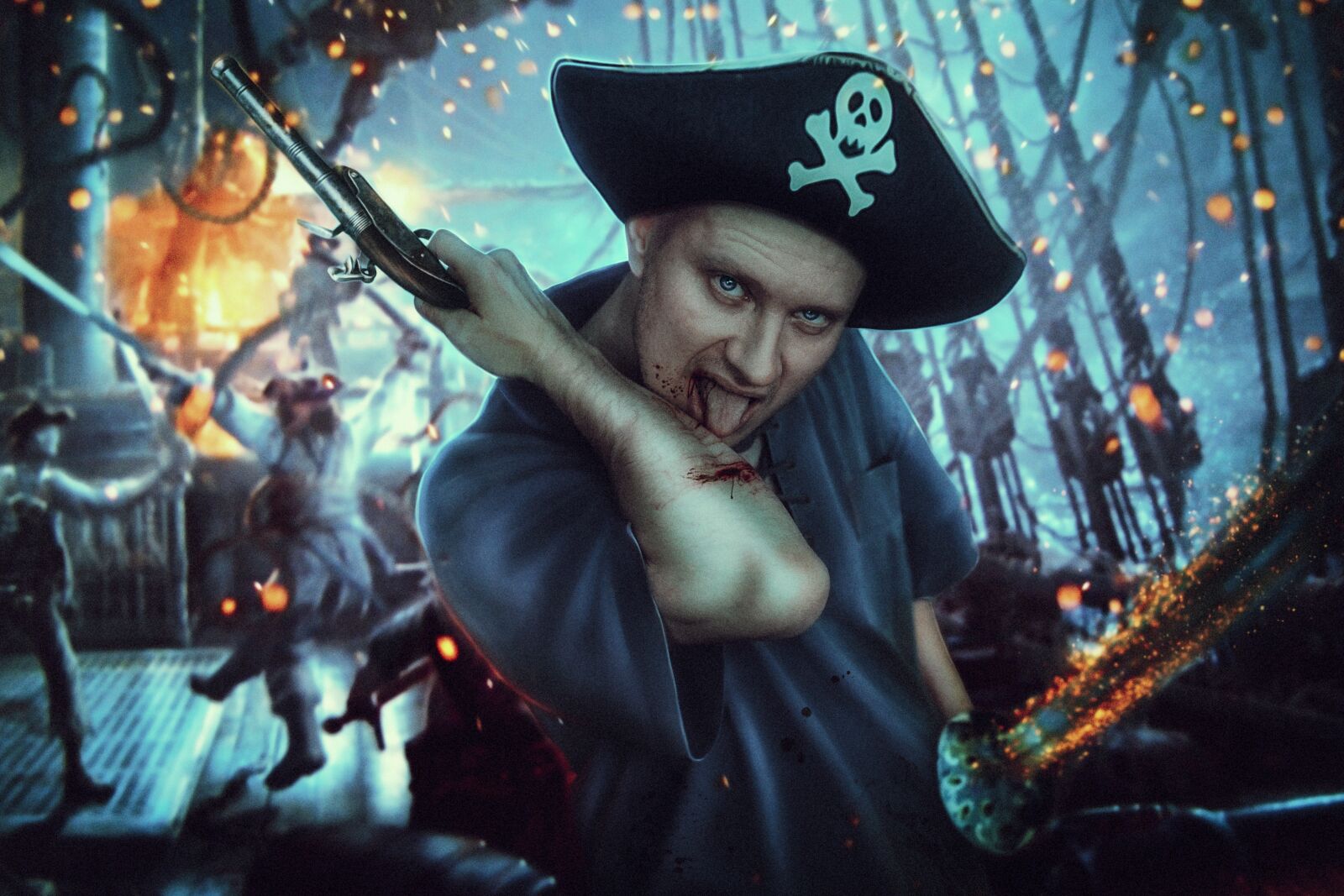 Fujifilm X-E1 + Fujifilm XF 35mm F1.4 R sample photo. Pirate, ship, blood photography