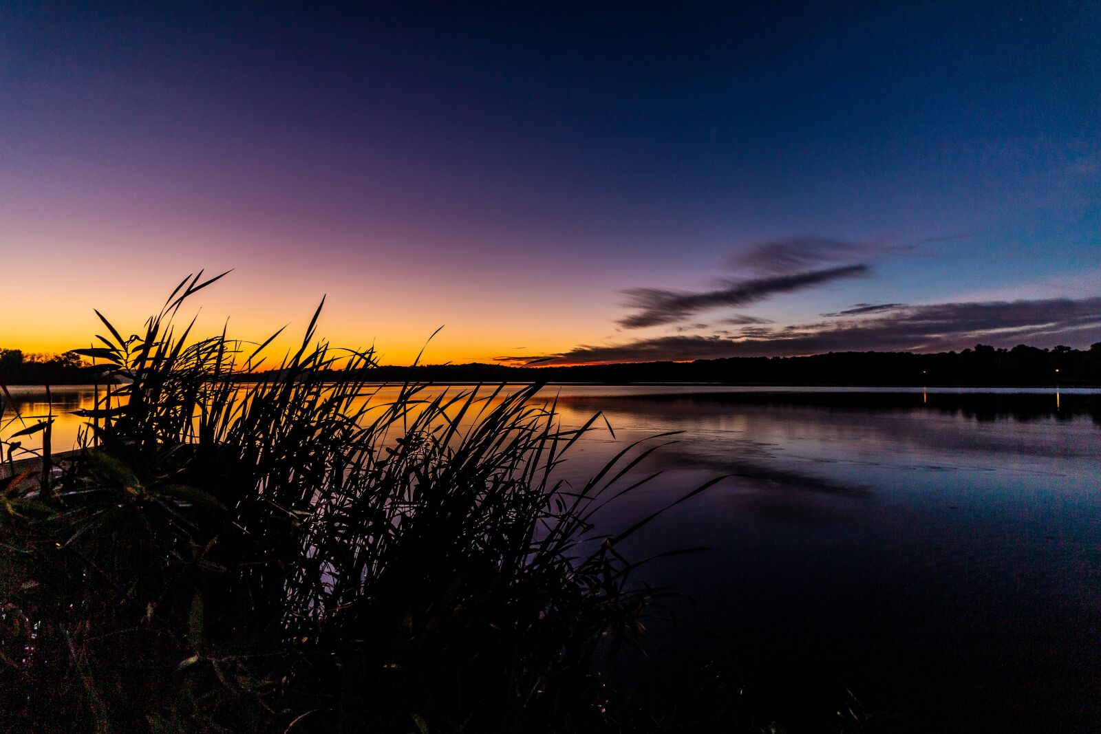 Canon EOS 70D + Canon EF-S 10-18mm F4.5–5.6 IS STM sample photo. Sunrise, lake, grass photography