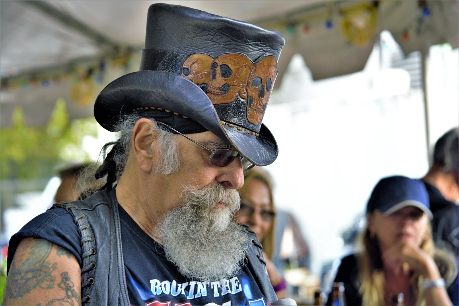 Nikon D7100 sample photo. Biker, bearded, leather photography