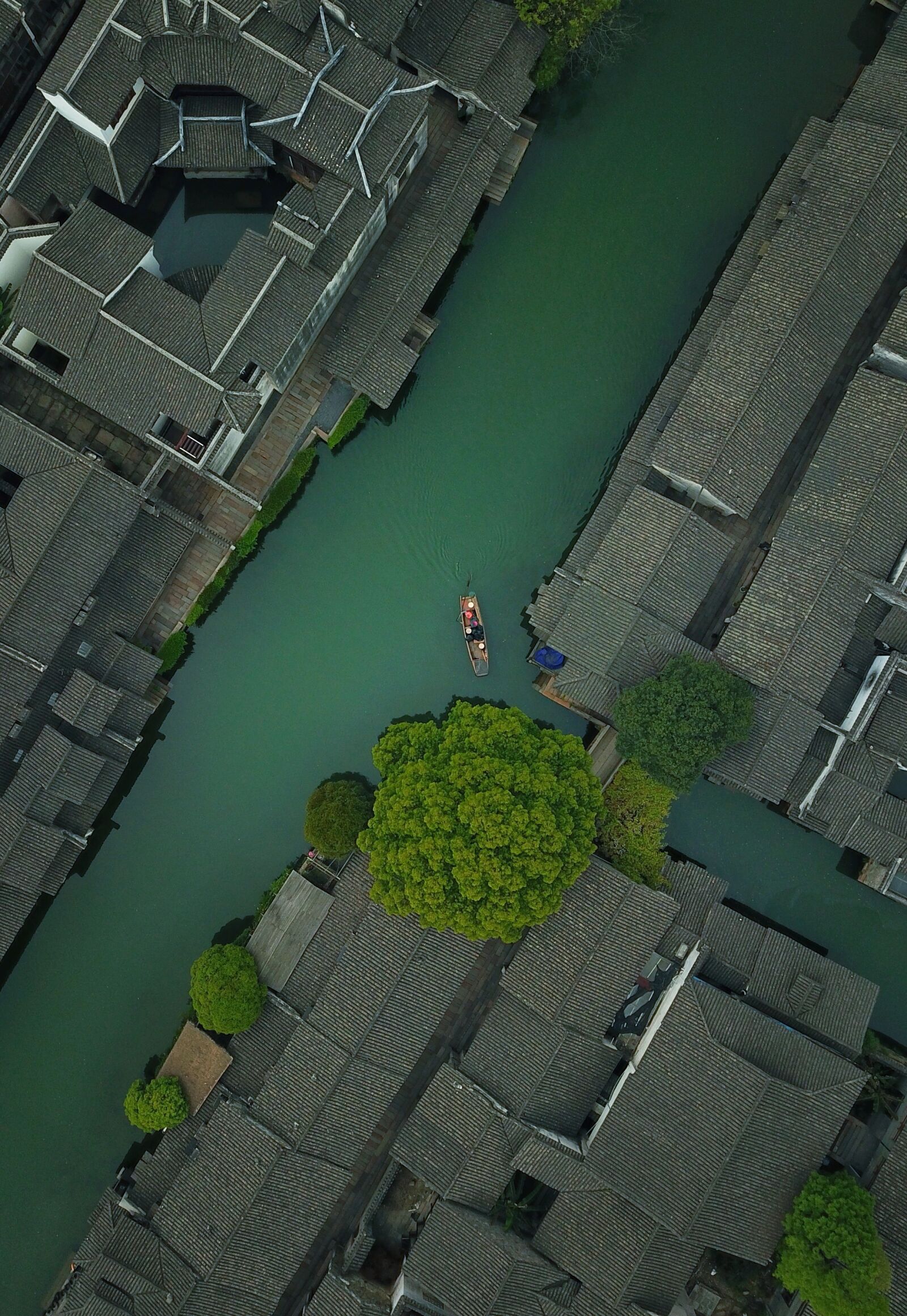 DJI FC220 sample photo. Wuzhen, the ancient town photography