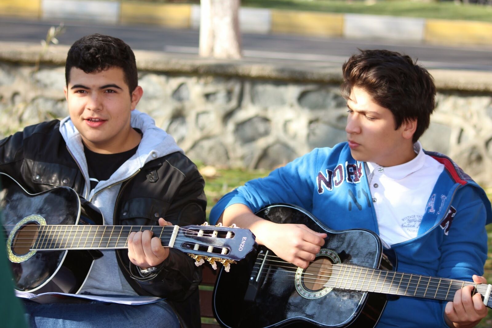 Canon EOS 650D (EOS Rebel T4i / EOS Kiss X6i) sample photo. Guitar, young, park photography