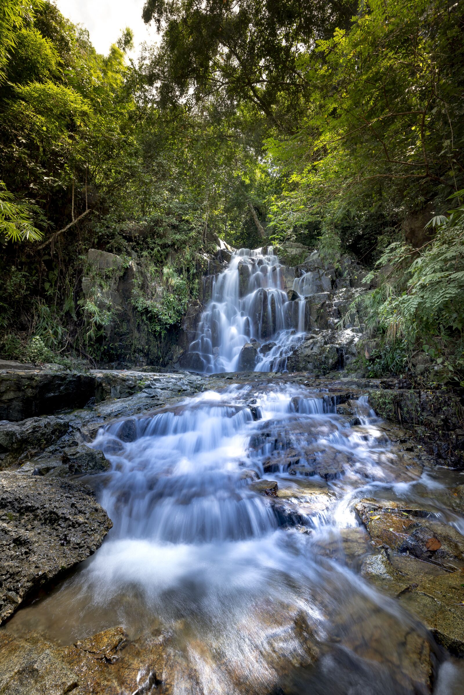 Sony FE 12-24mm F4 G sample photo. Tropical, jungle, the waterfall photography