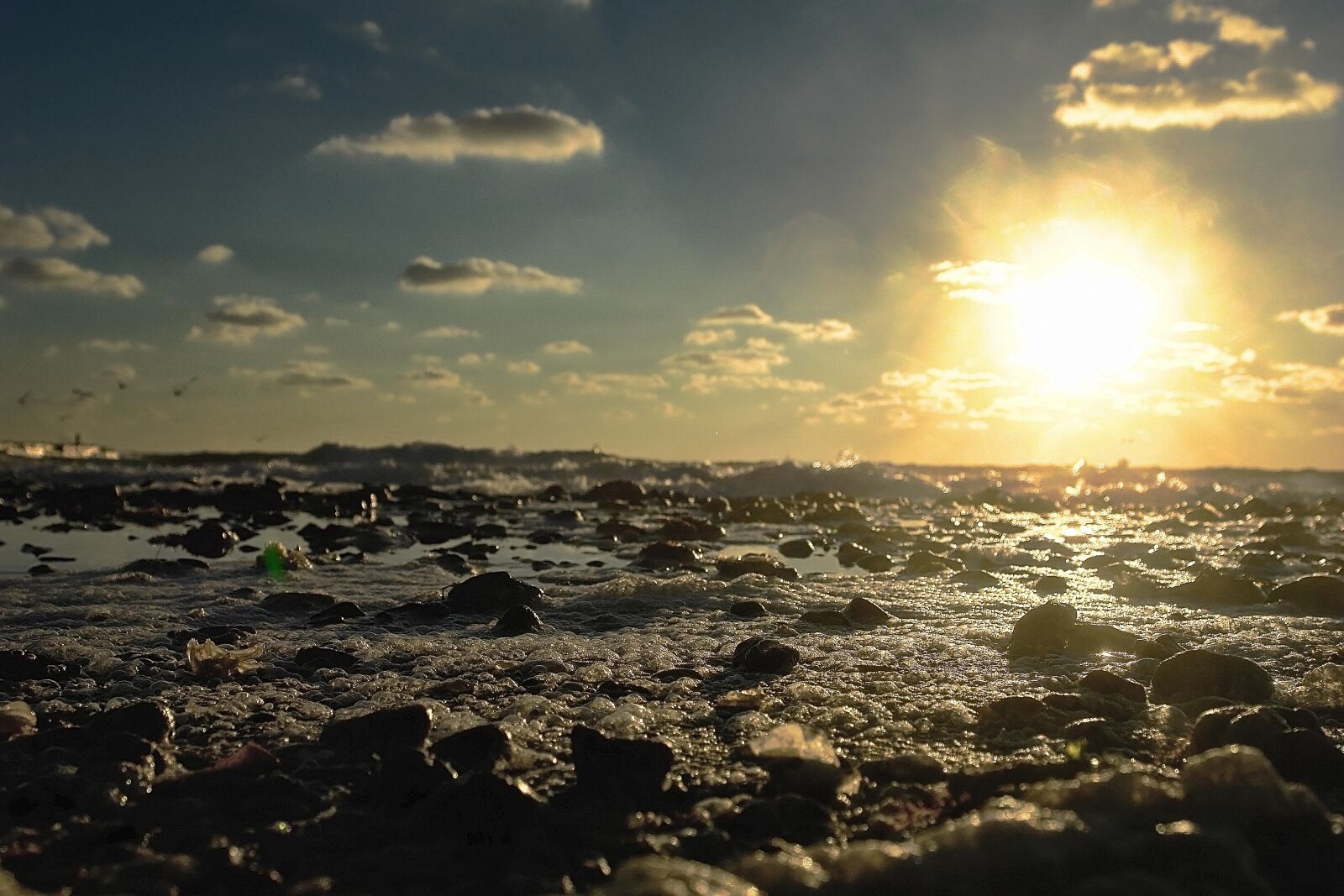 Sony DSC-R1 sample photo. Sea, dawn, nature photography