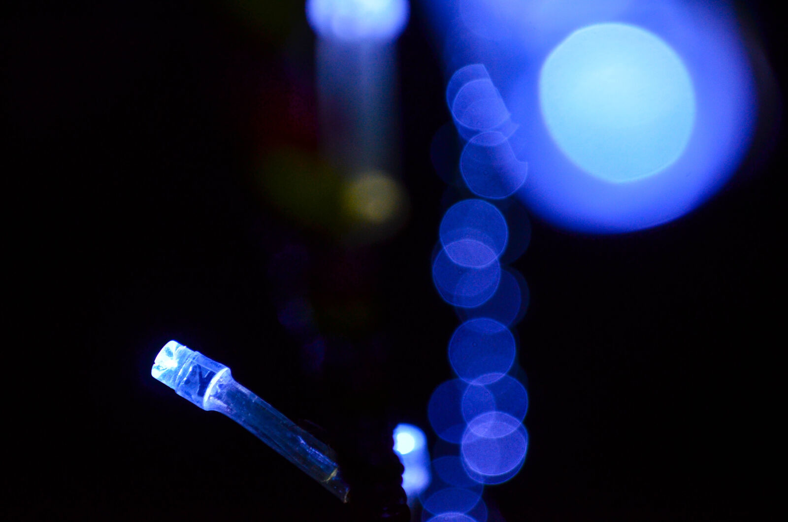 Nikon D5100 sample photo. Blue, color, bokeh, dark photography