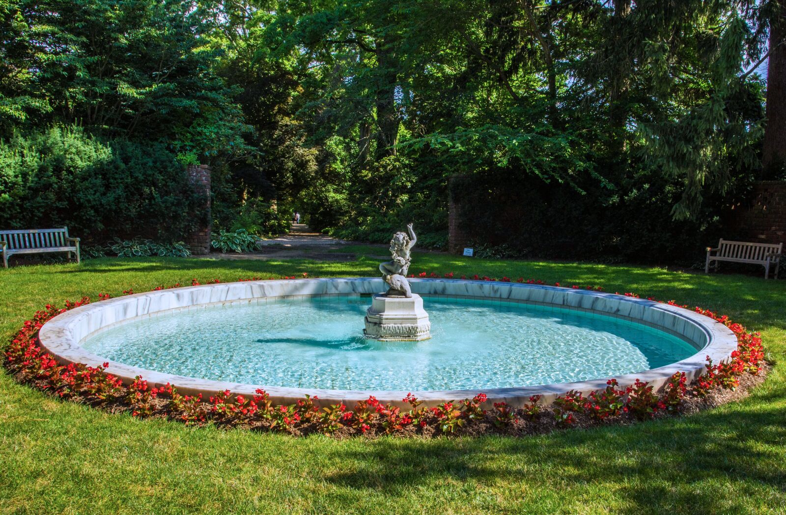 Nikon D750 sample photo. Fountain, estate, statue photography