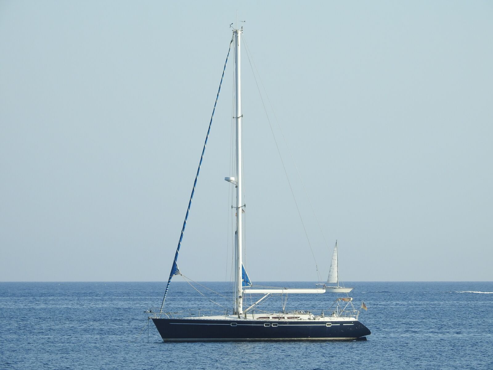 Nikon Coolpix P900 sample photo. Sailboat, ibiza, anchored photography