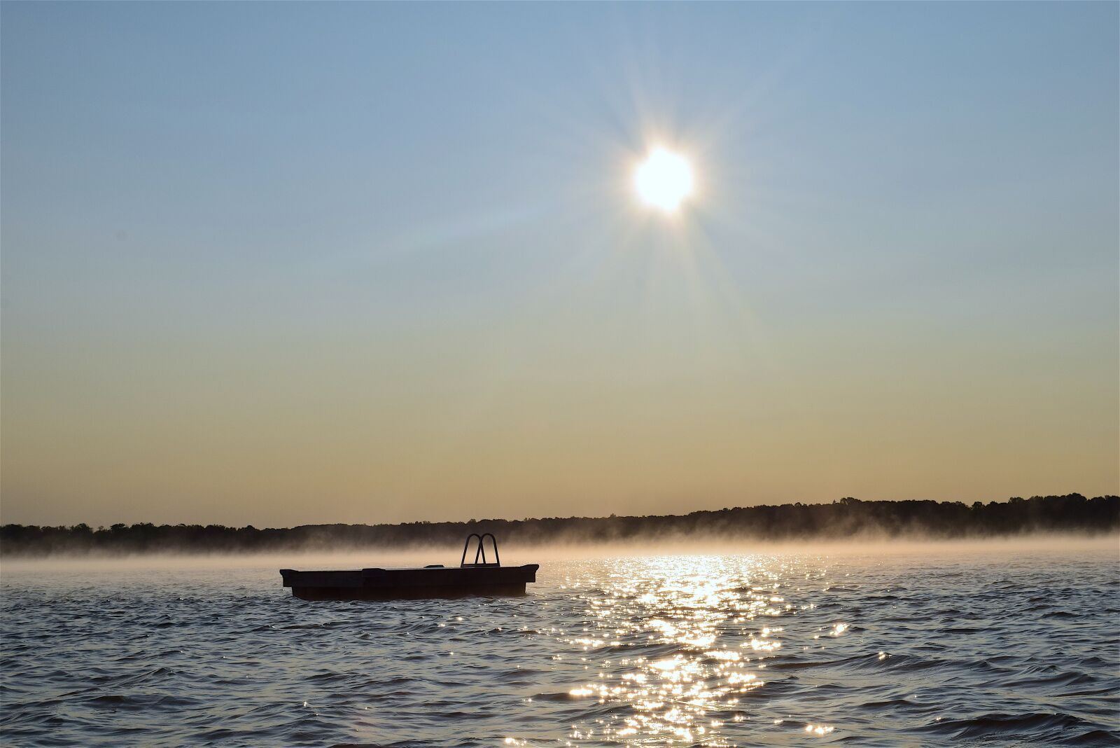 Nikon D3300 sample photo. Sunrise, lake, mist photography