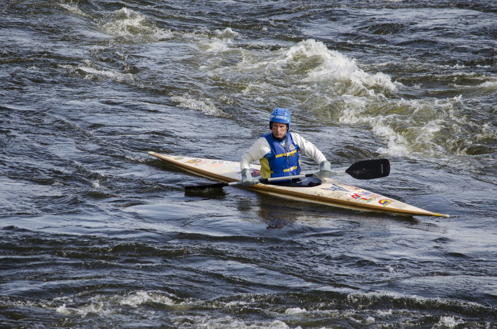 Nikon D5100 sample photo. Sprint canoer, outdoor life photography