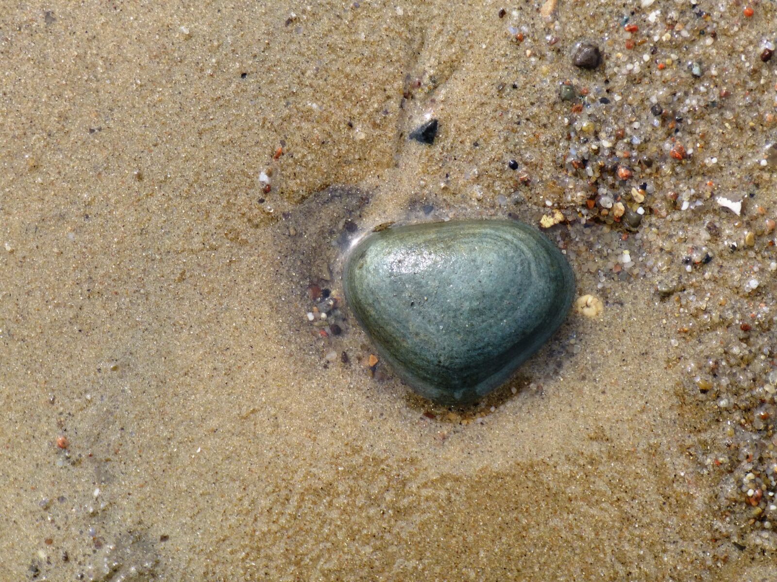 Panasonic DMC-TZ31 sample photo. Stone, beach, sand photography
