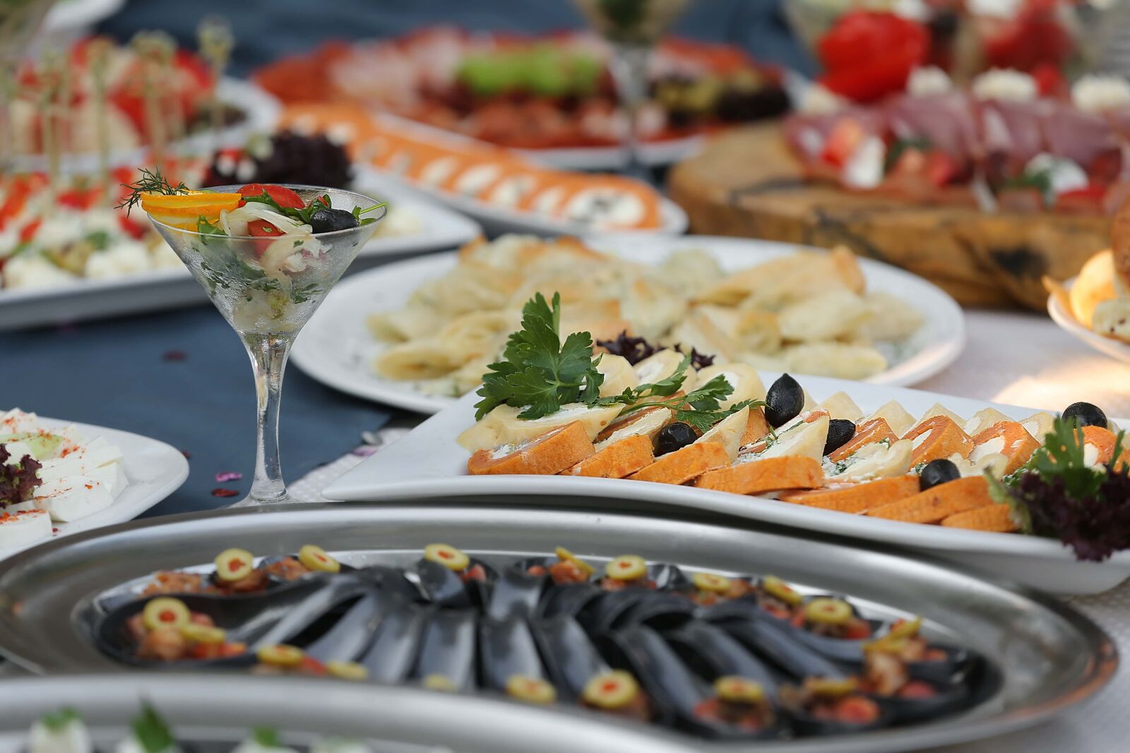 Canon EOS 5D Mark III sample photo. Caviar, seafood, buffet, snack photography