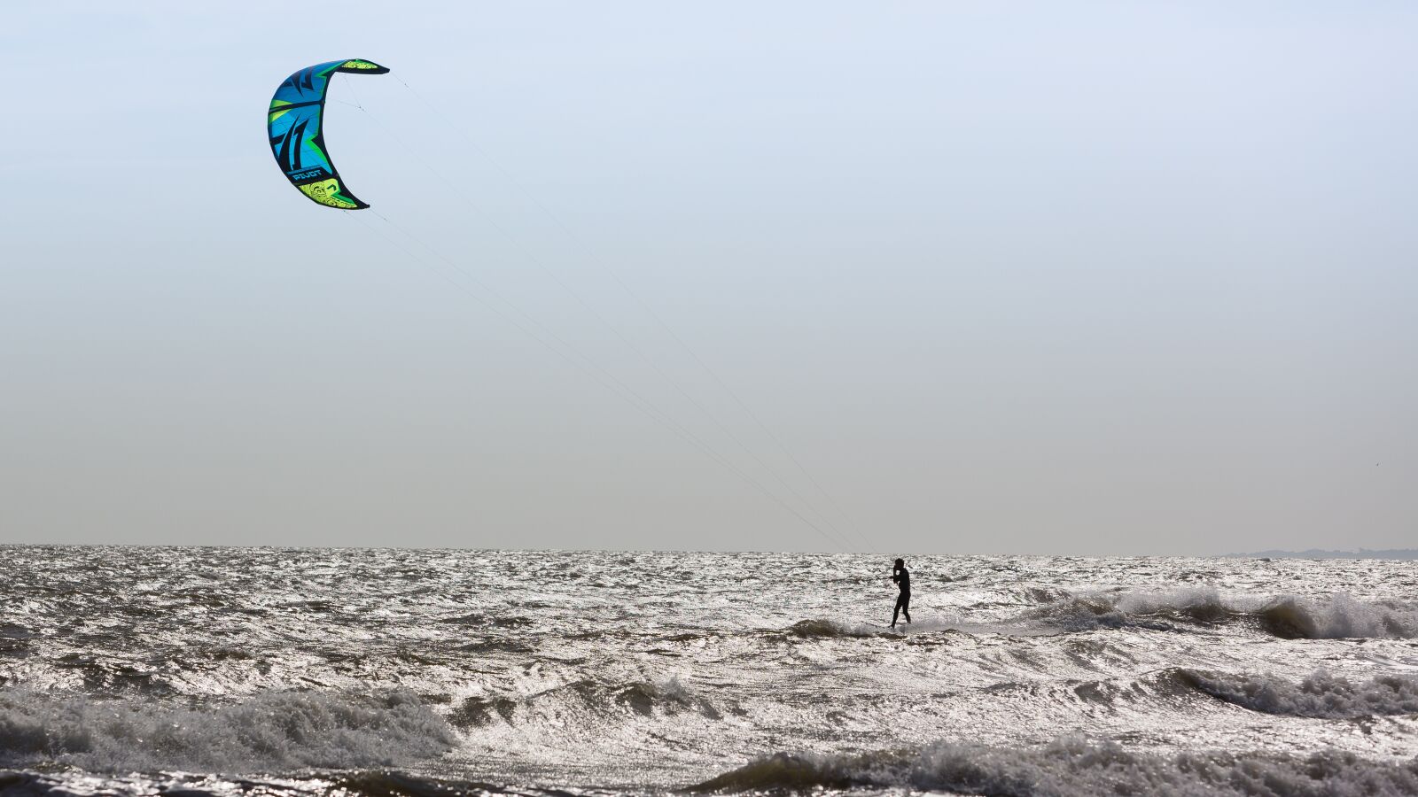 Canon EF 70-200mm F2.8L IS USM sample photo. Kite surfer, wind, sea photography
