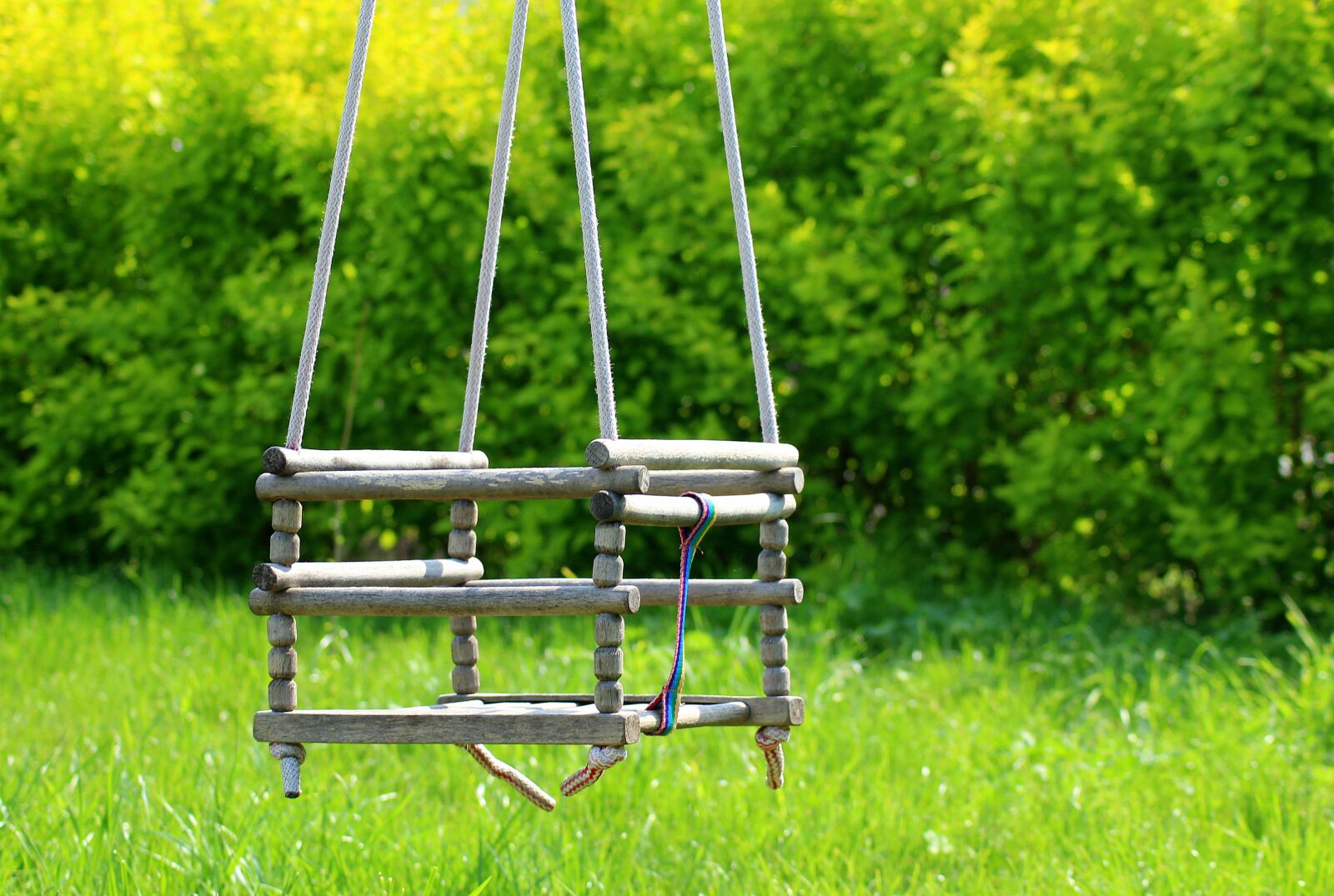 Canon EOS 1200D (EOS Rebel T5 / EOS Kiss X70 / EOS Hi) sample photo. Garden, swing, wooden photography