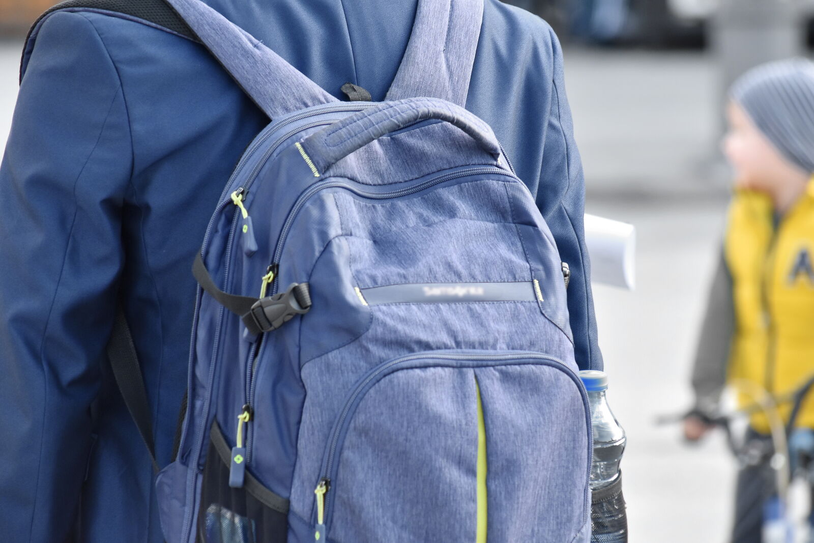 Nikon D5500 sample photo. Backpack, street, man, city photography
