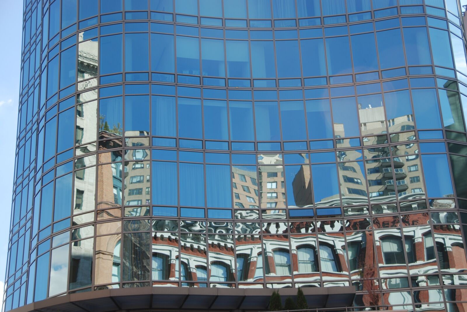 Nikon D80 sample photo. New york, skyscraper, reflection photography