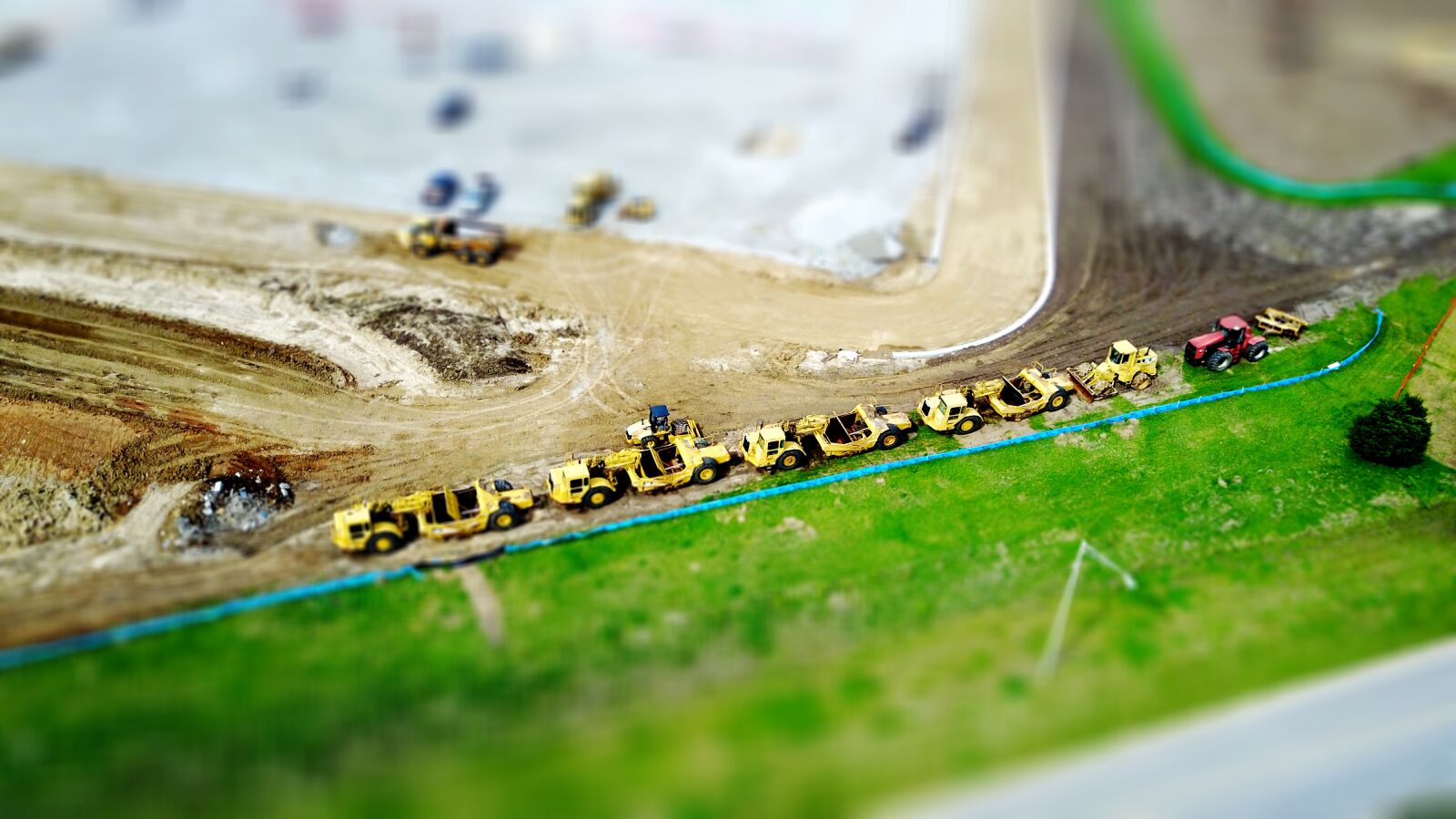DJI FC220 sample photo. Construction, miniature photography