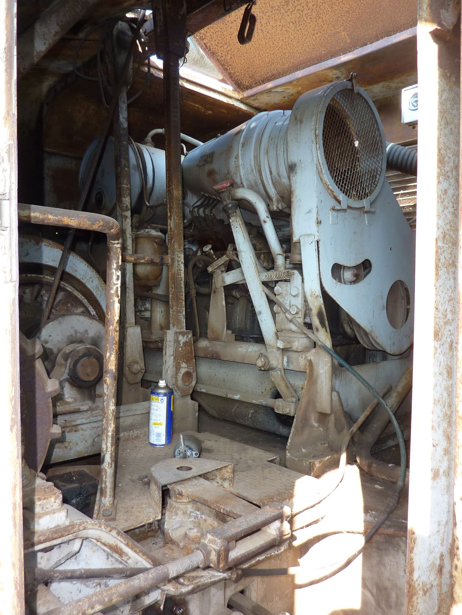 Panasonic Lumix DMC-ZS1 (Lumix DMC-TZ6) sample photo. Excavators, excavator engine, old photography